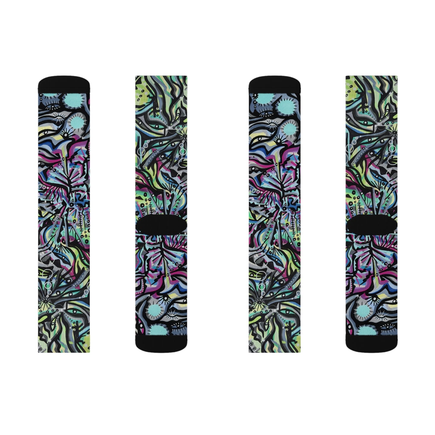 Green iron vision Sublimation Socks