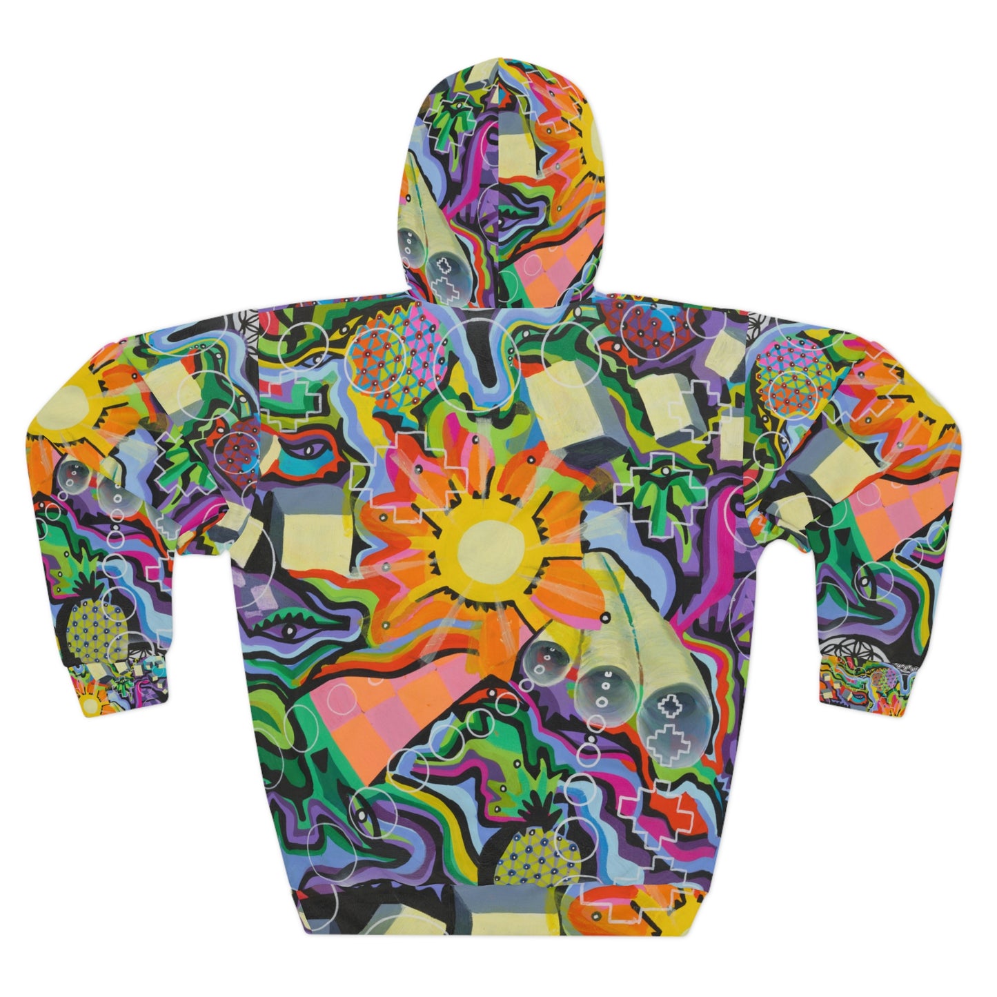 Chrysanthemum Unisex Pullover Hoodie (AOP)