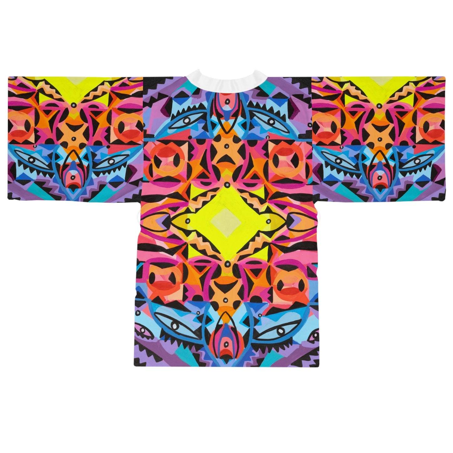 Bata tipo kimono de manga larga (AOP)
