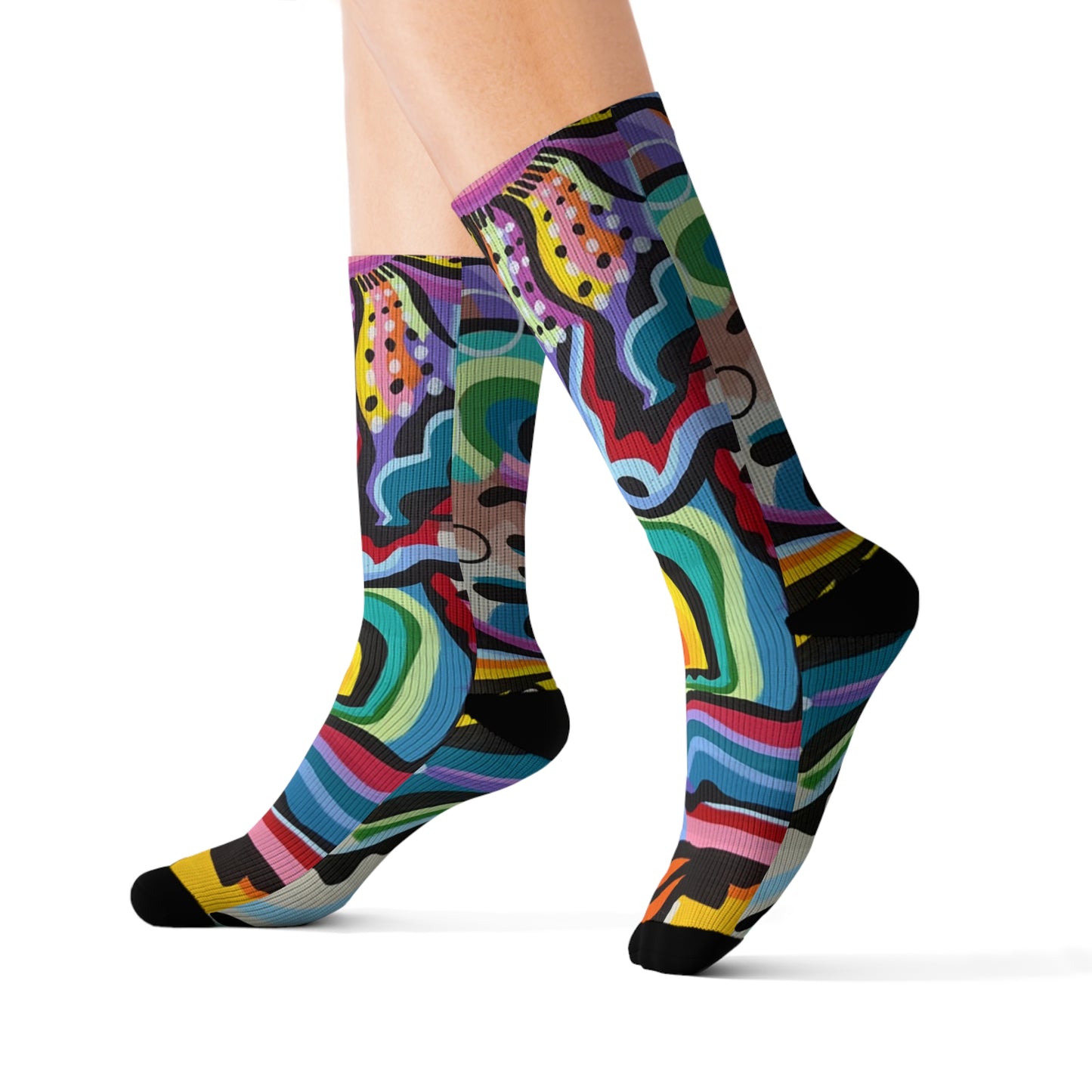 Black rock vision quest Sublimation Socks