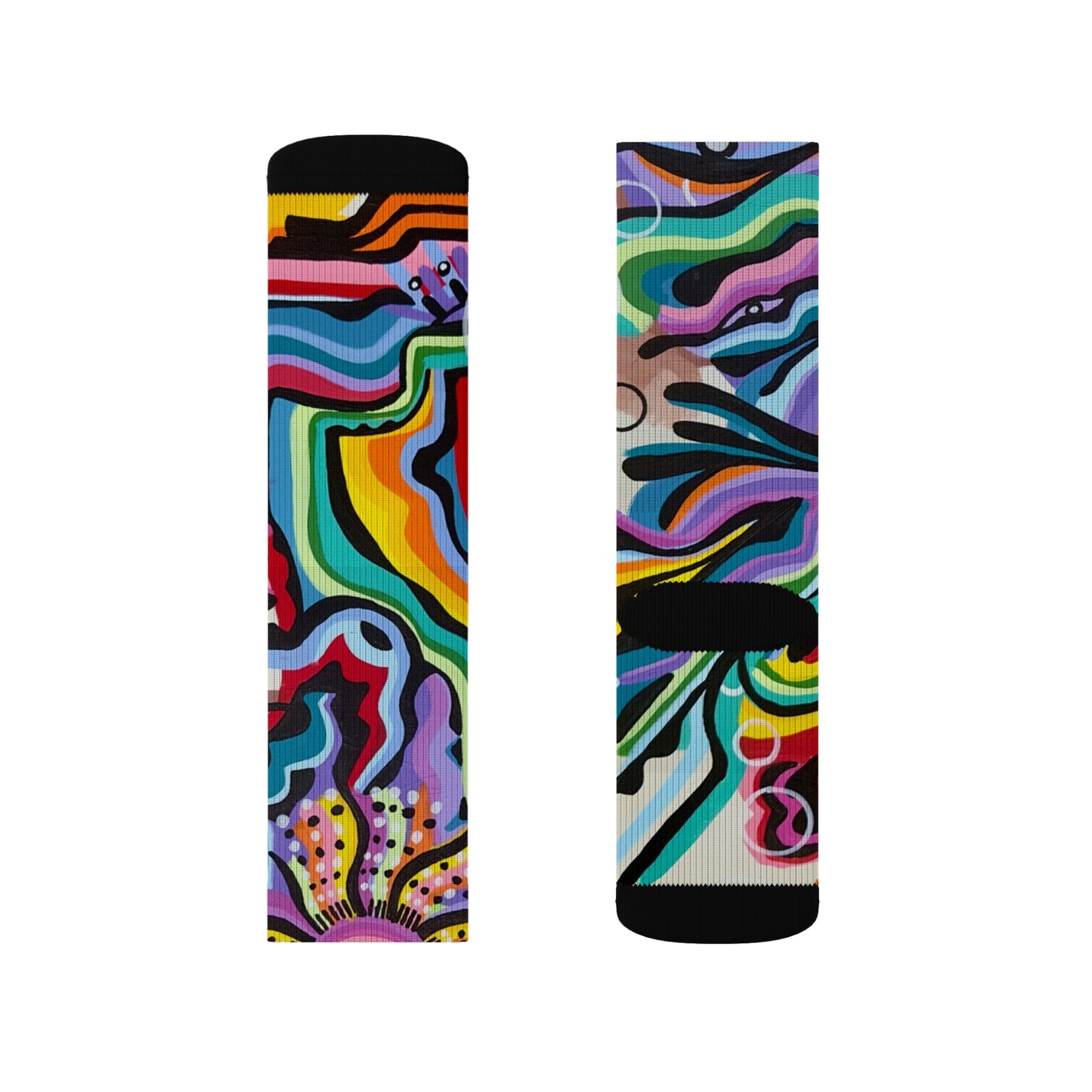 Black rock vision quest Sublimation Socks
