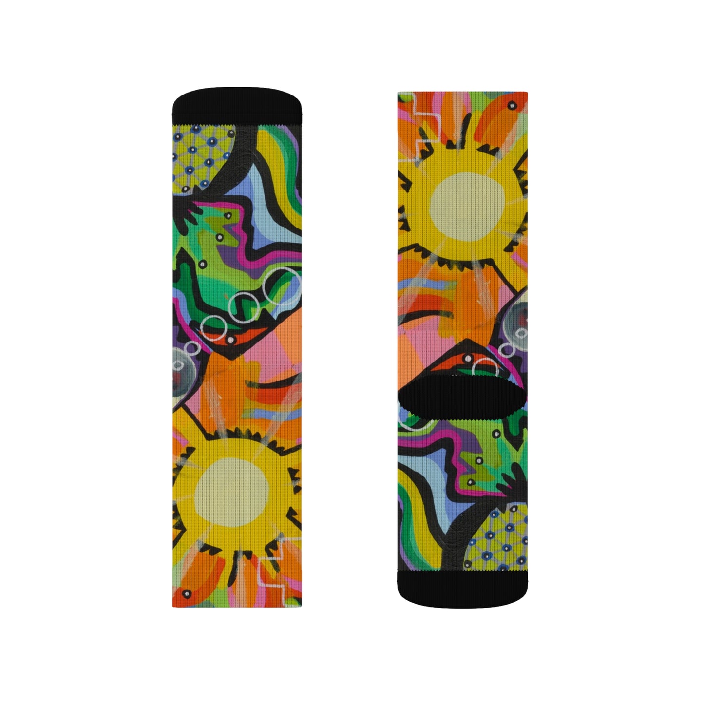 Chrysanthemum Sublimation Socks
