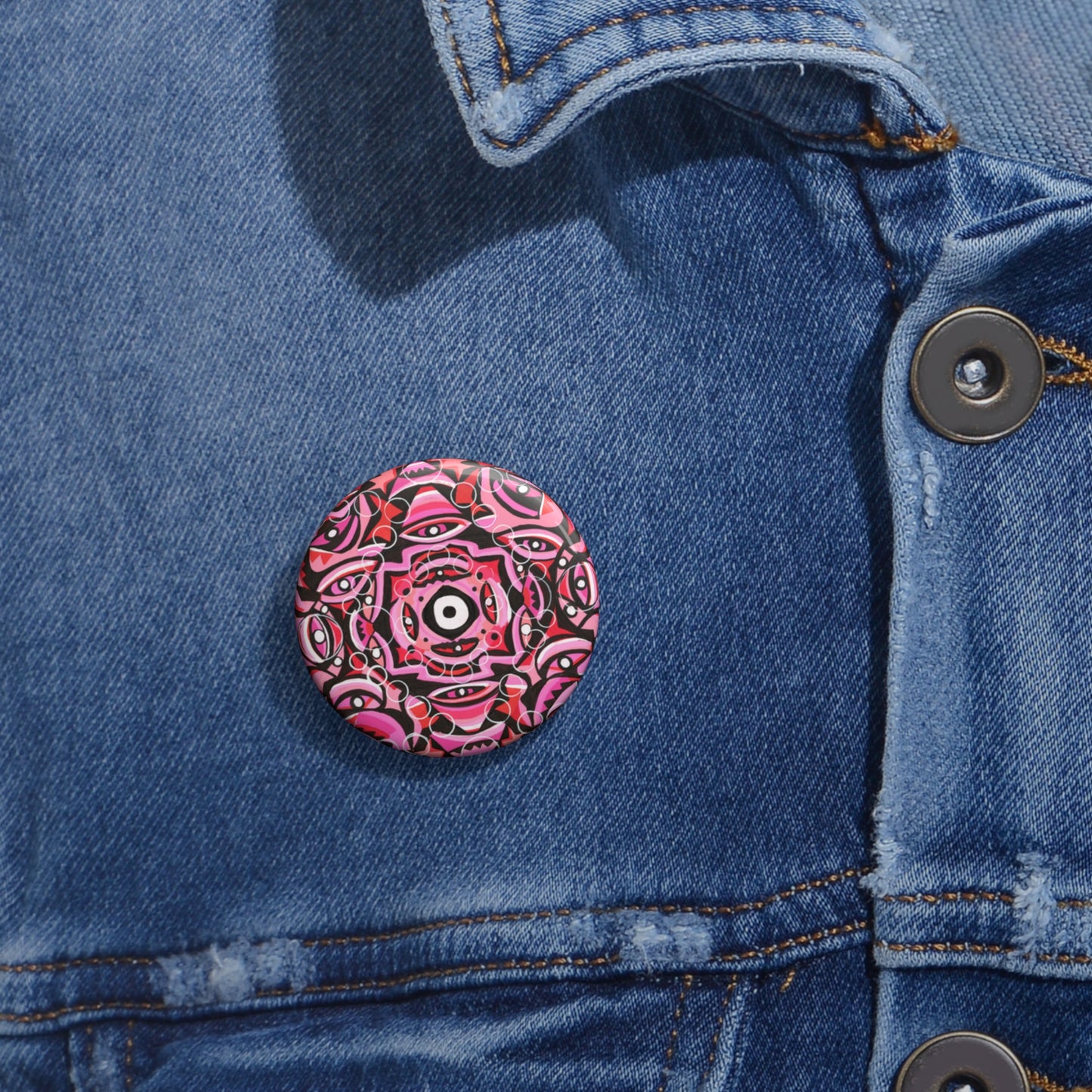 Botones personalizados de color champán rosado