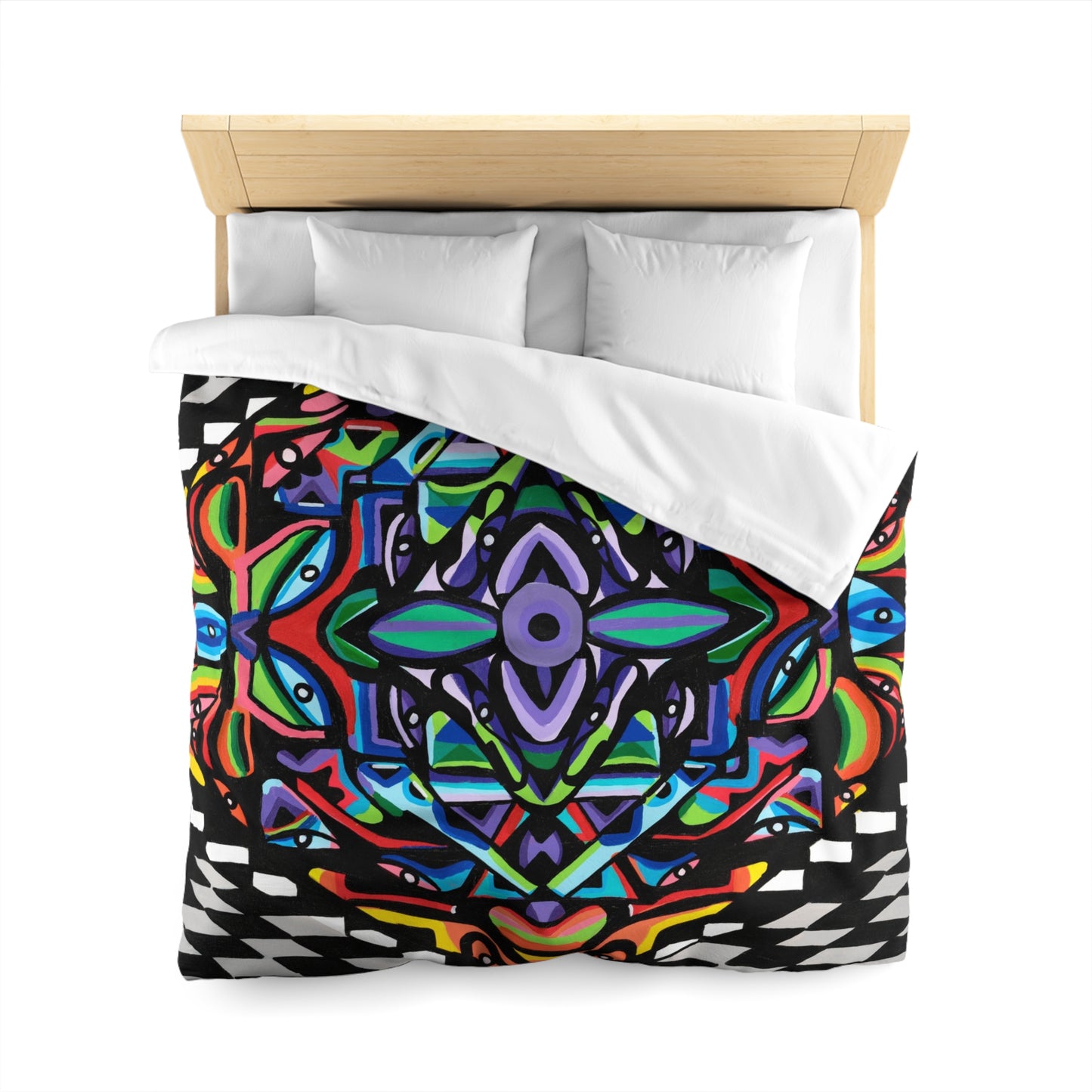 Iron vortex Microfiber Duvet Cover
