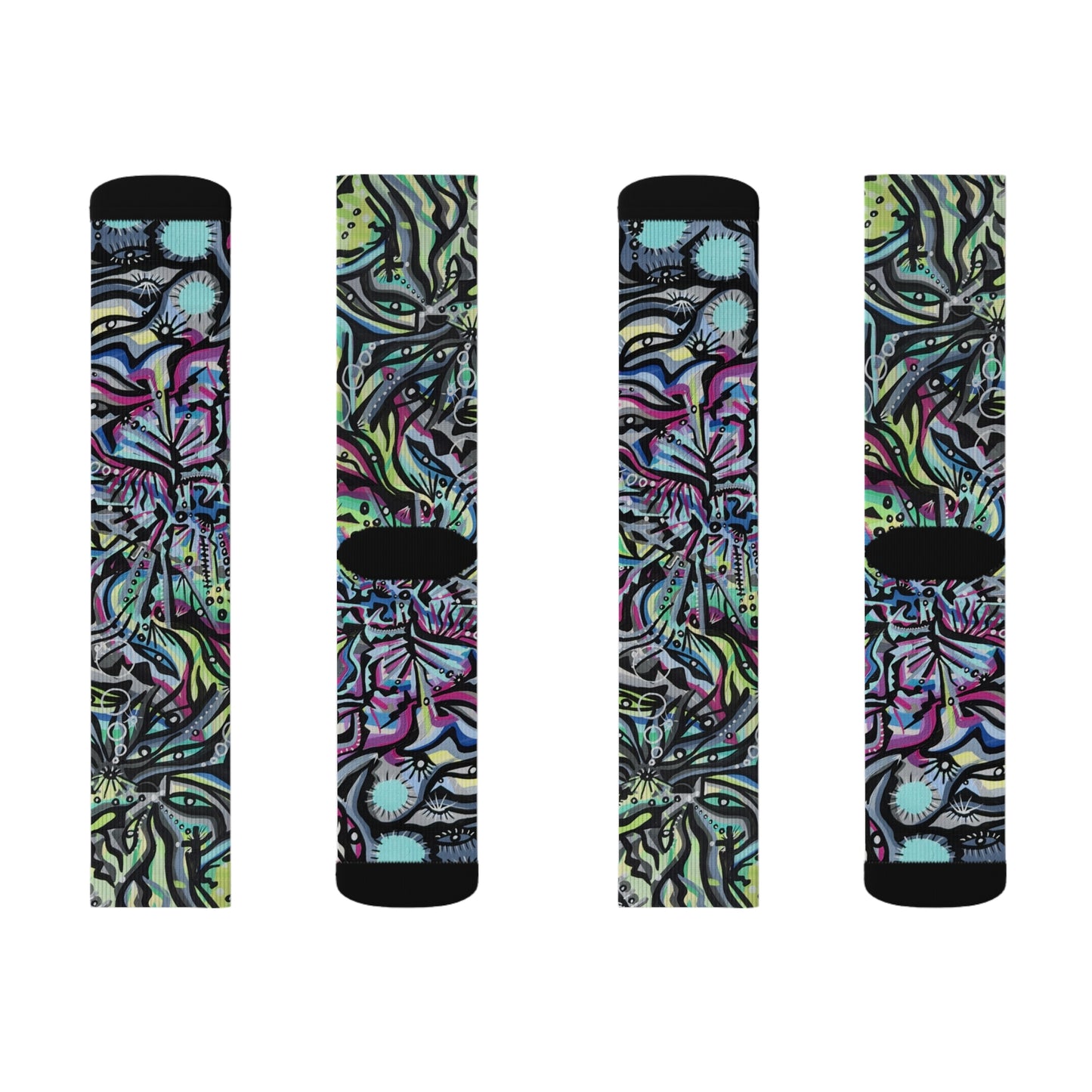 Green iron vision Sublimation Socks