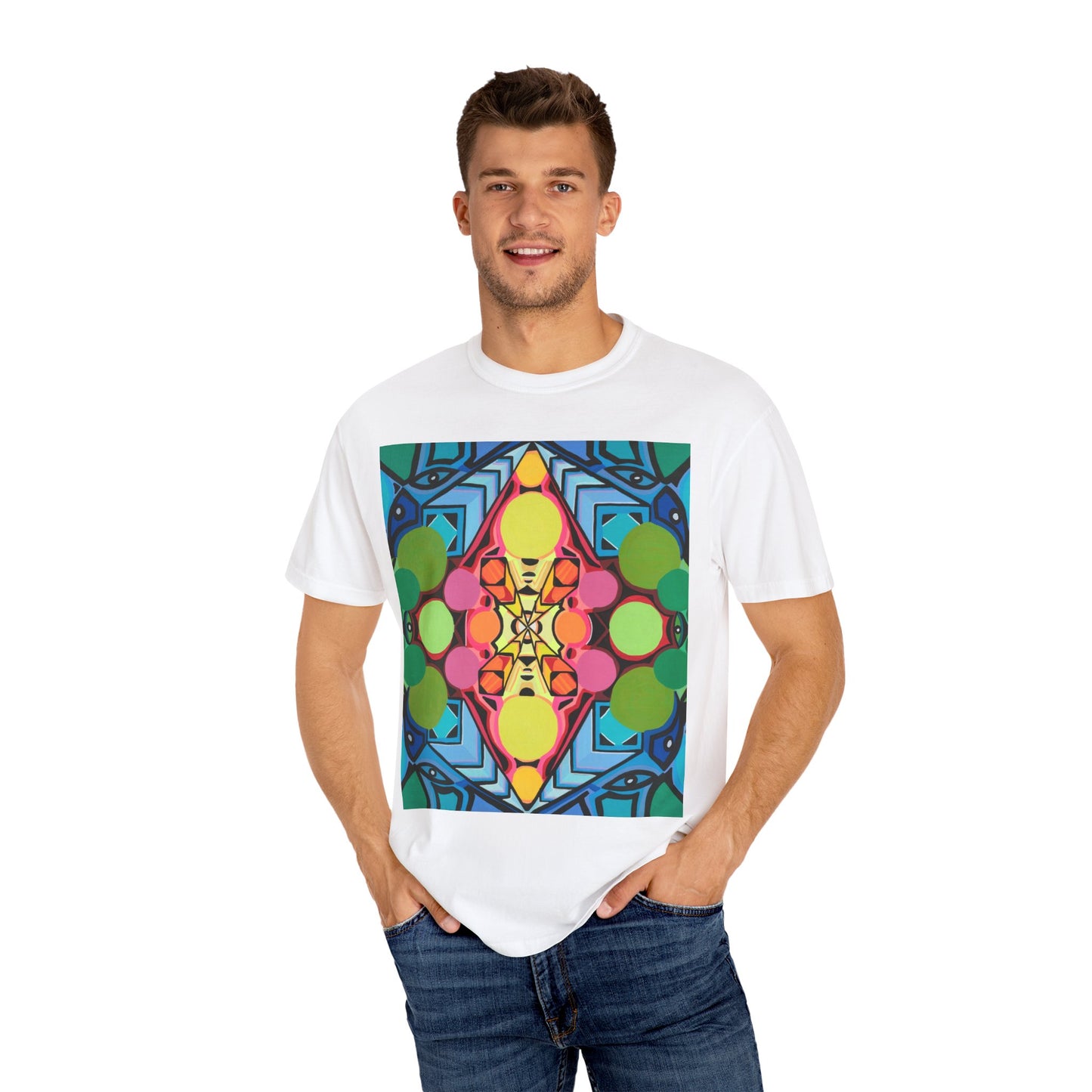 Camiseta unisex teñida en prenda