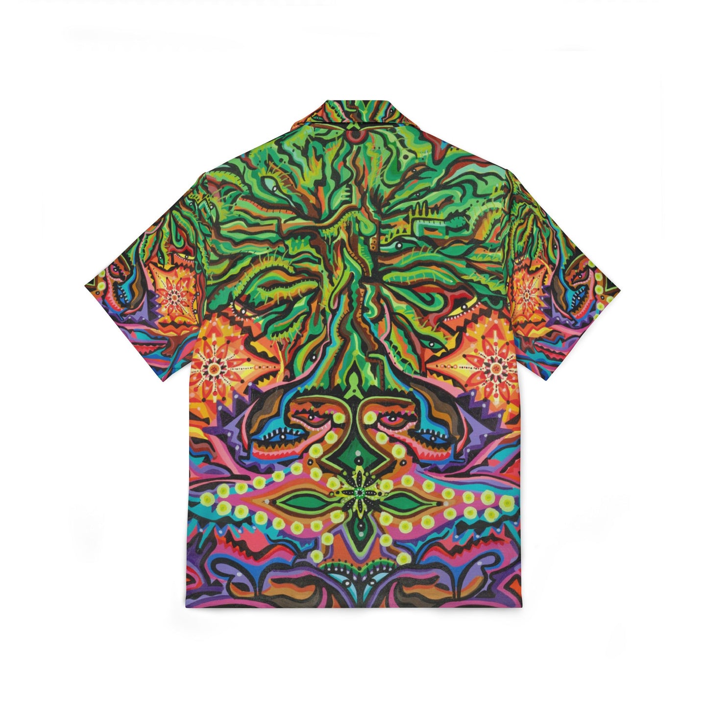 Tree of Awakening Men's (Hawaiian Camp Shirt)