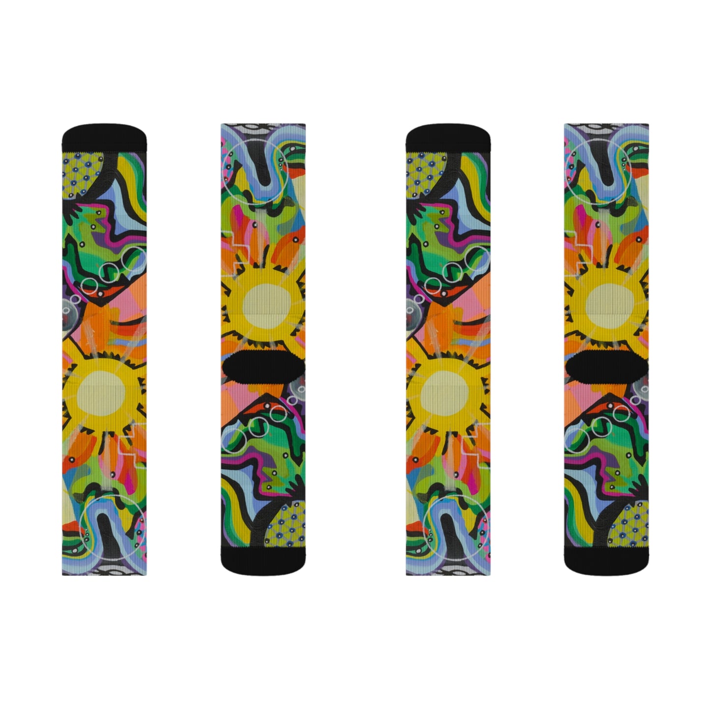 Chrysanthemum Sublimation Socks