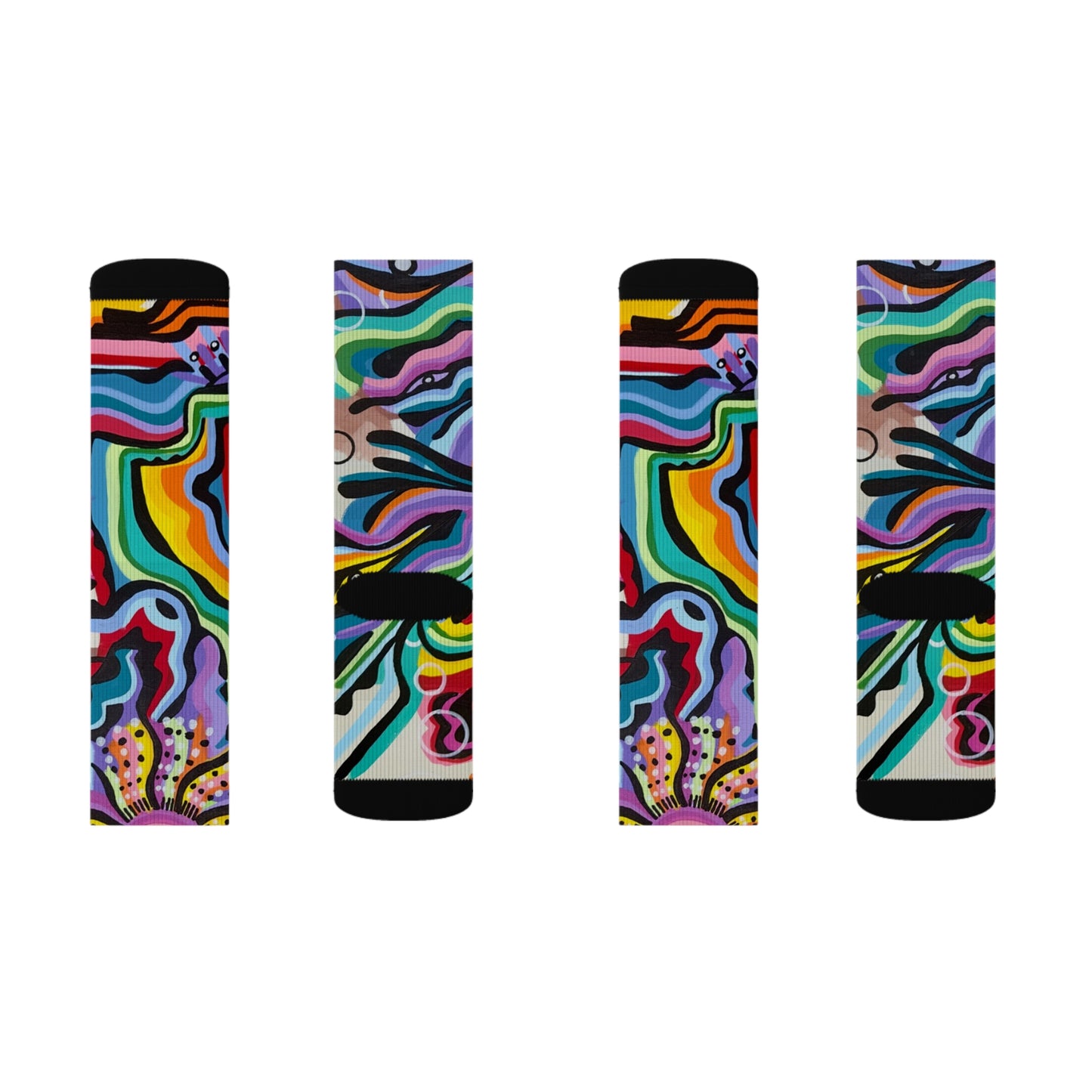 Black rock vision quest Sublimation Socks