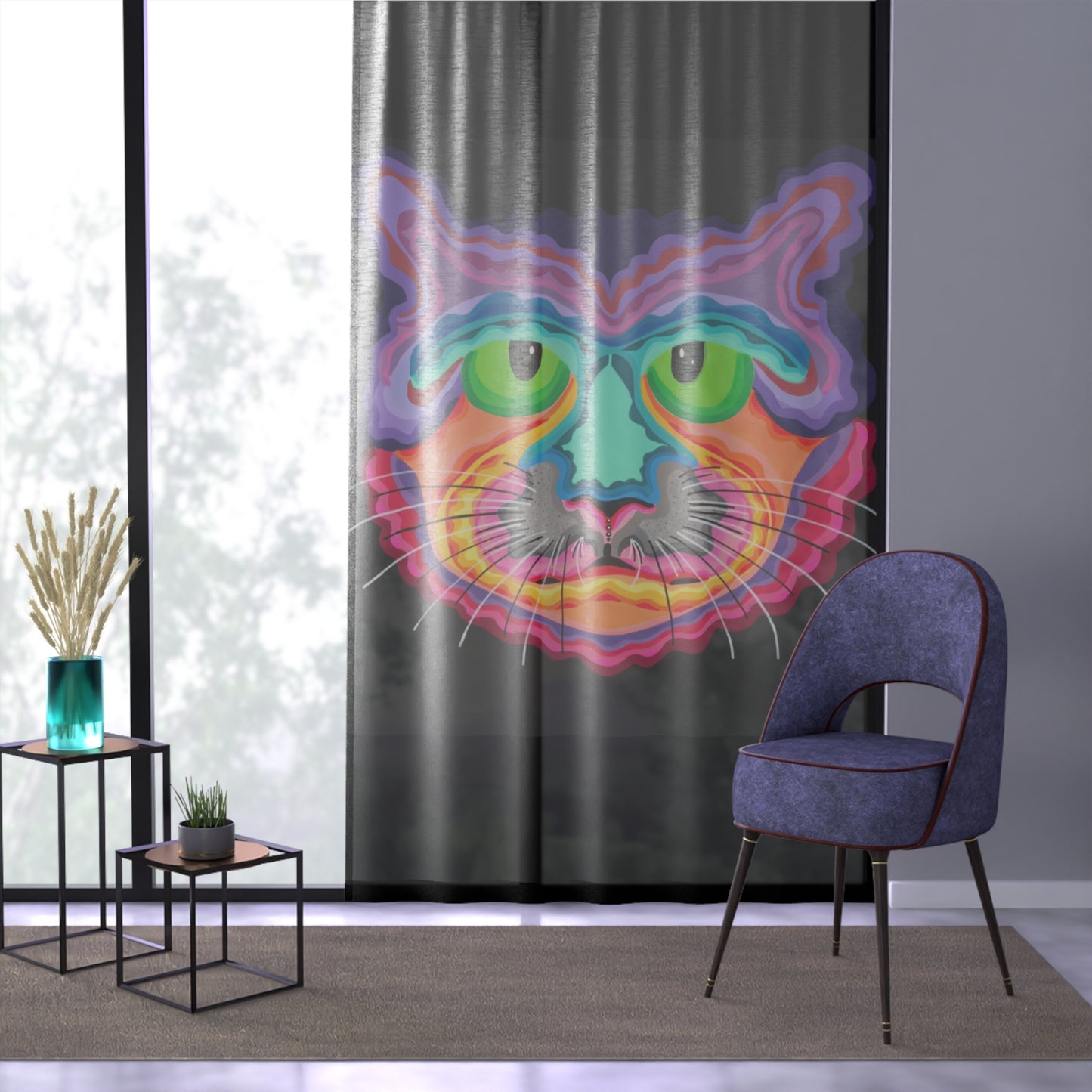 Tryptakitty (Window Curtain)