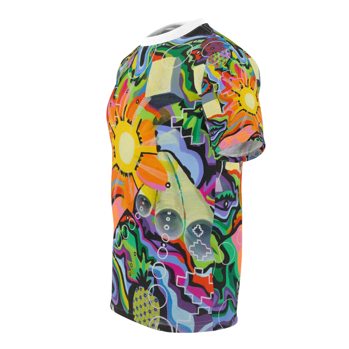 Chrysanthemum Unisex Cut & Sew Tee (AOP)