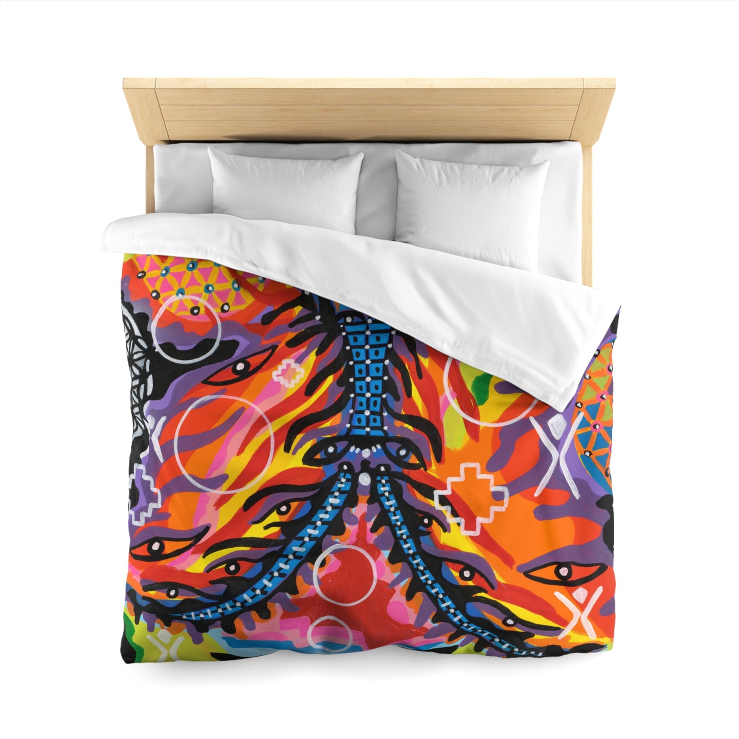 Burning man 24 Microfiber Duvet Cover