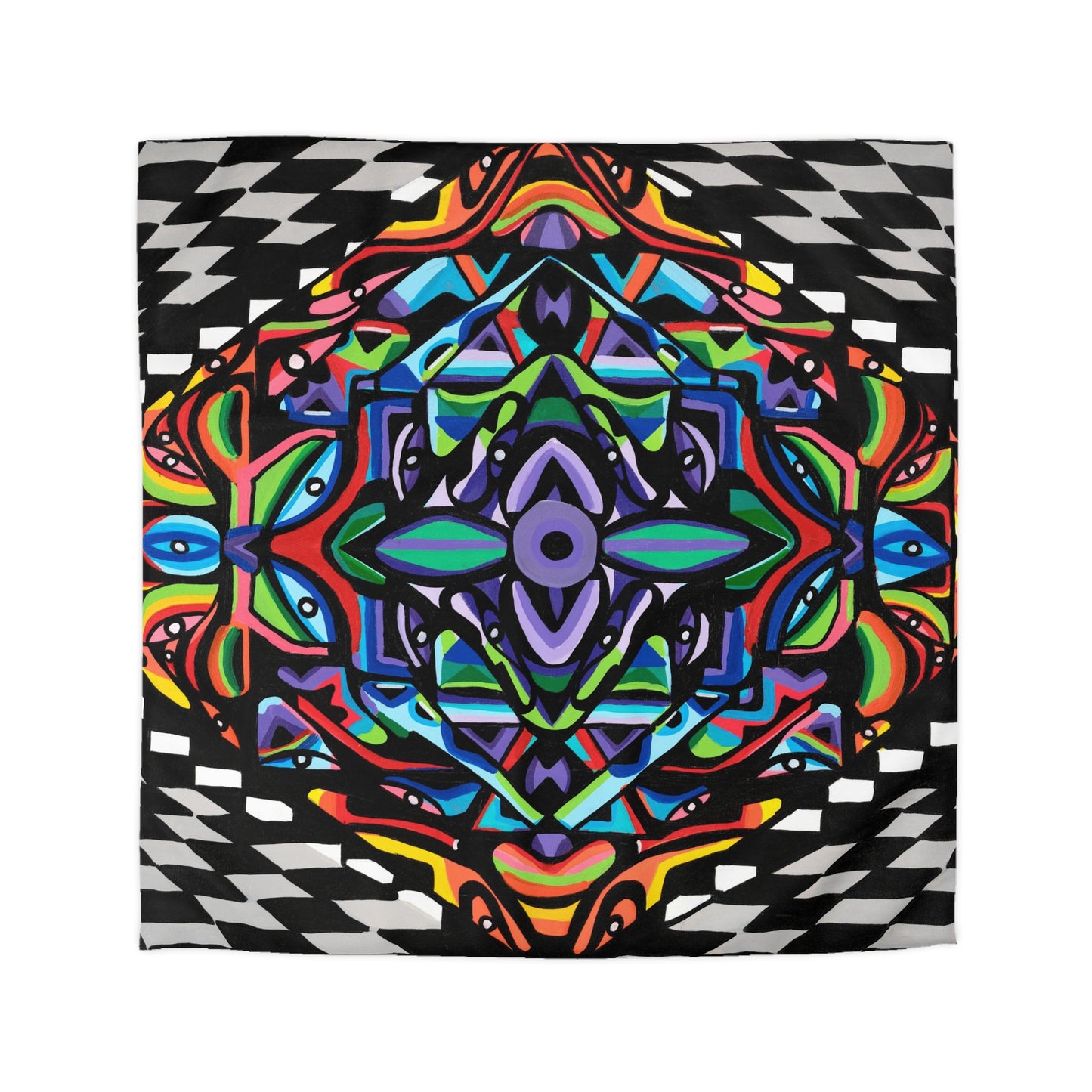 Iron vortex Microfiber Duvet Cover