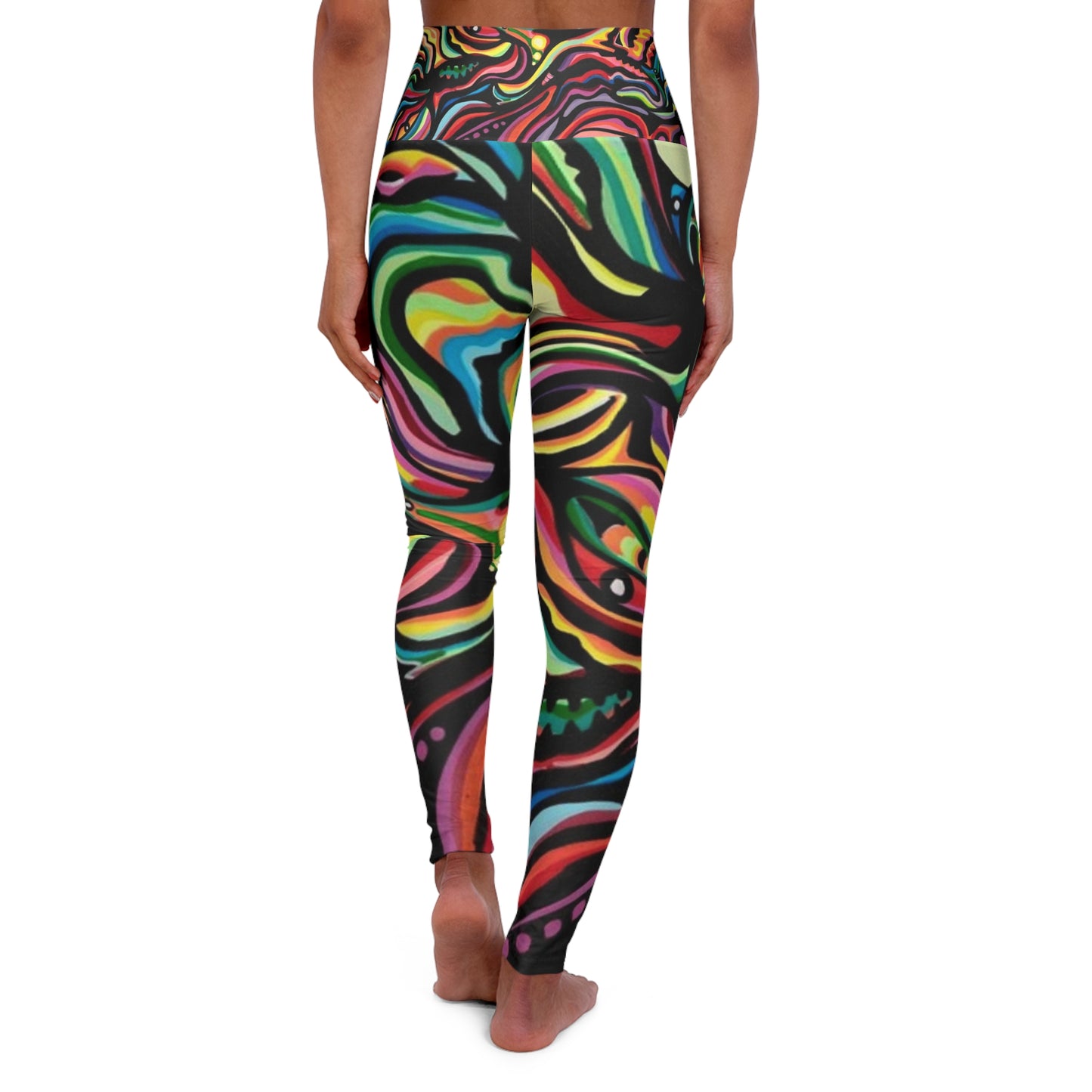 High Waisted Yoga Leggings (AOP)