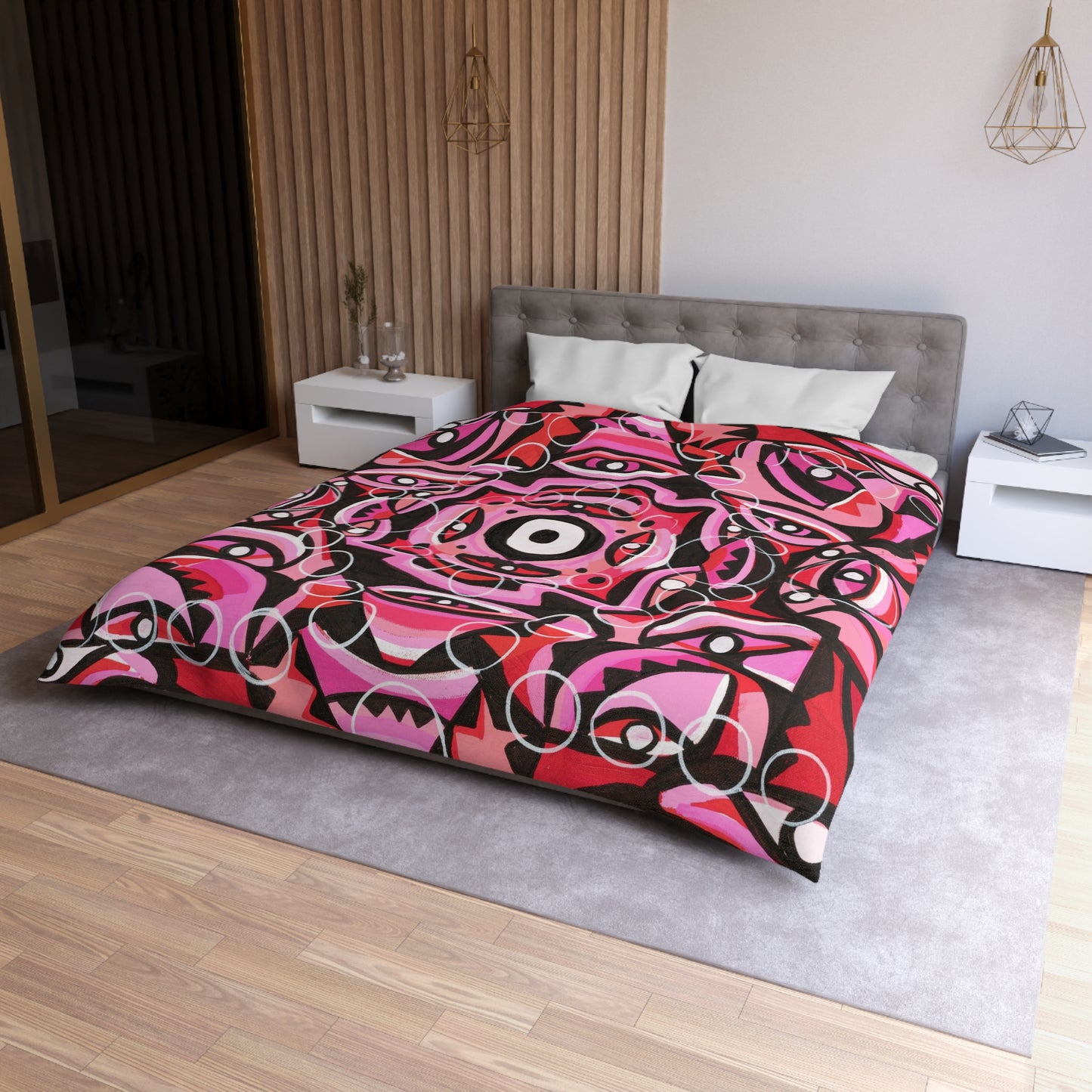 Pink champagne Microfiber Duvet Cover