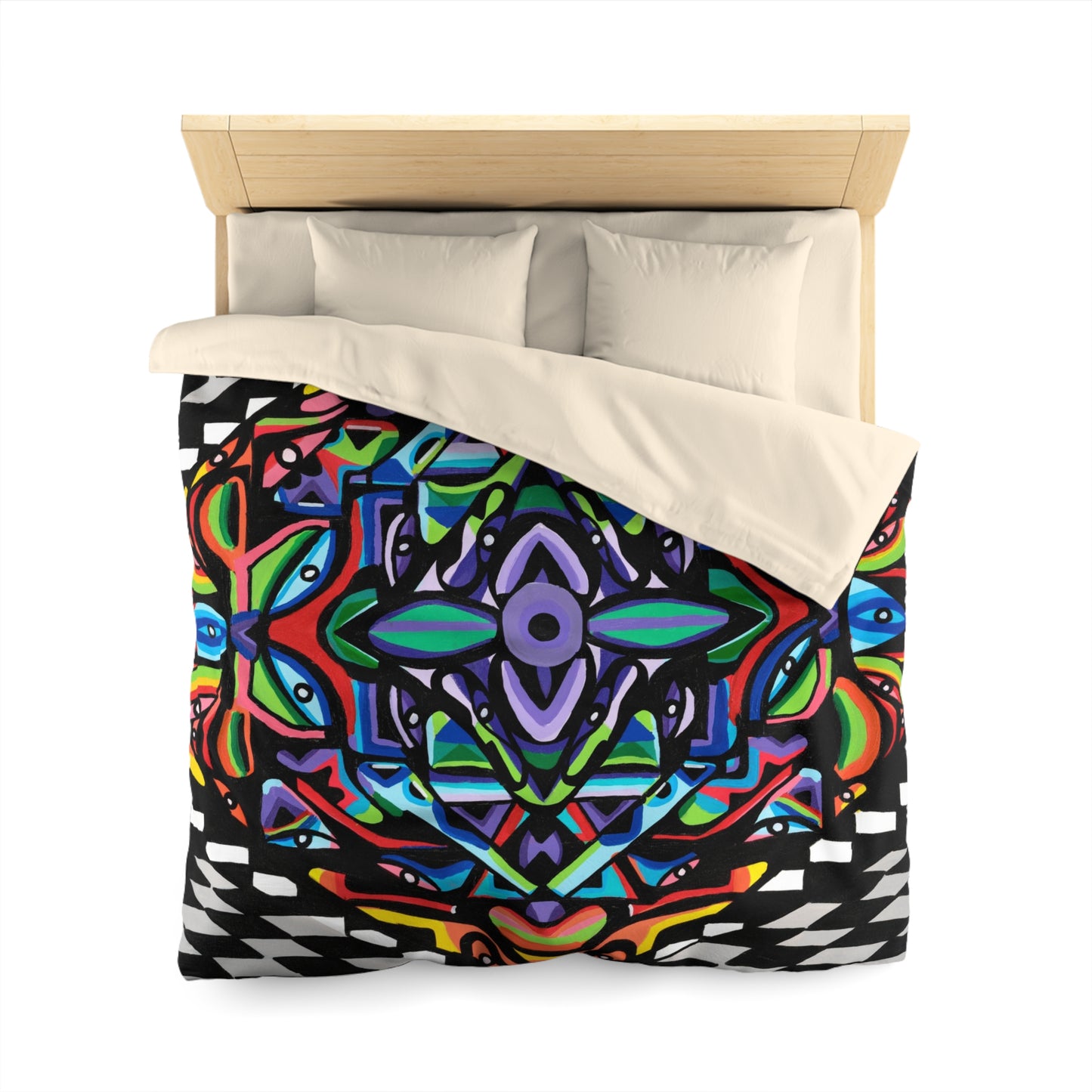 Iron vortex Microfiber Duvet Cover
