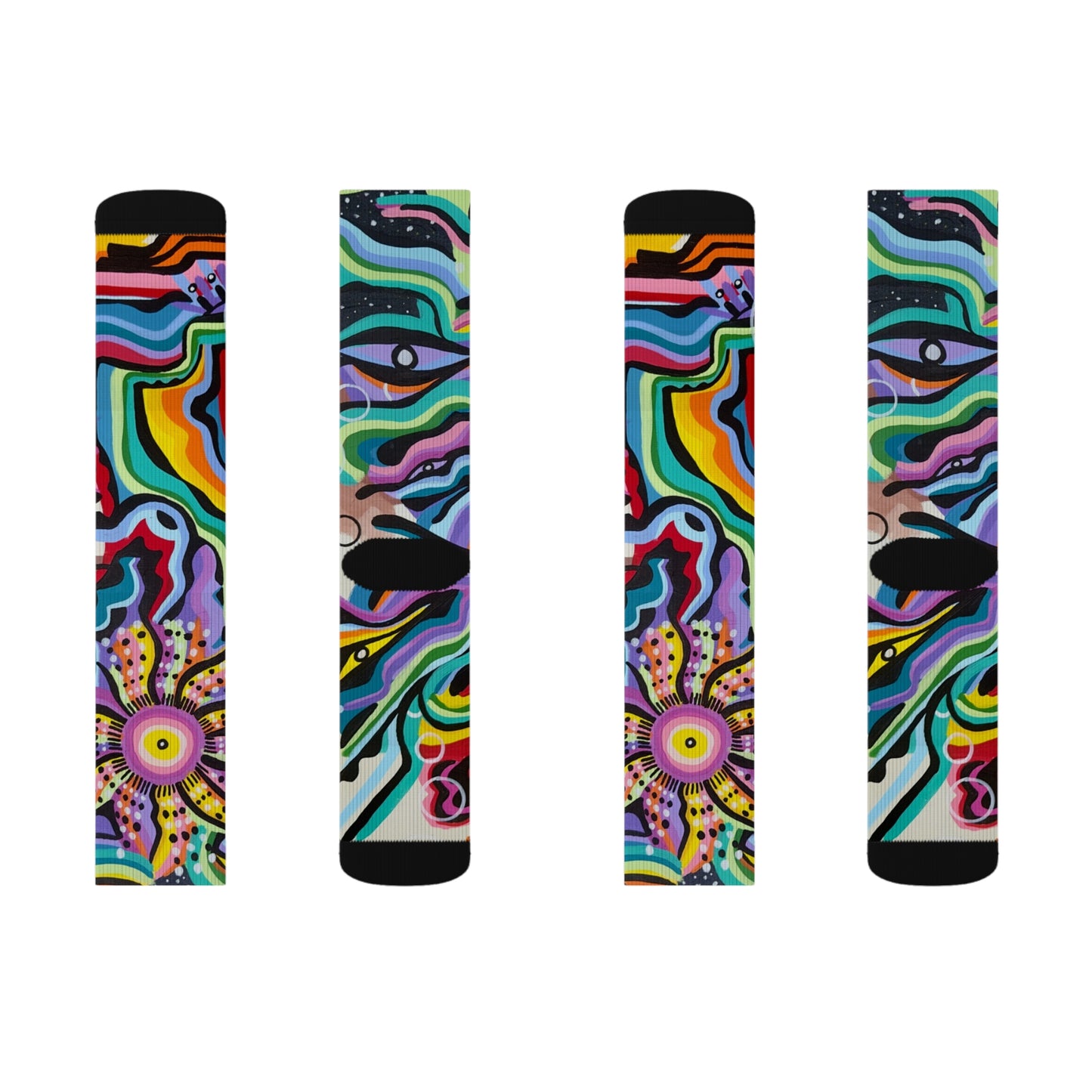 Black rock vision quest Sublimation Socks