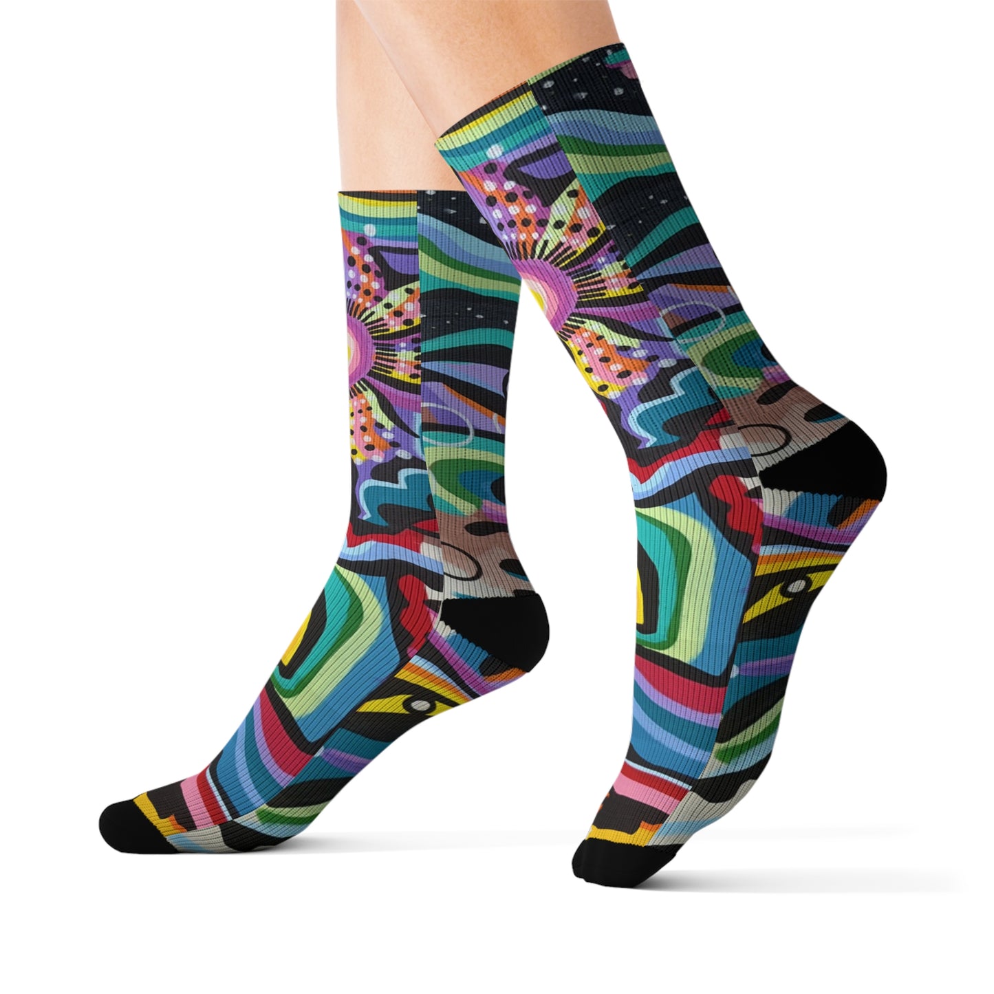 Black rock vision quest Sublimation Socks