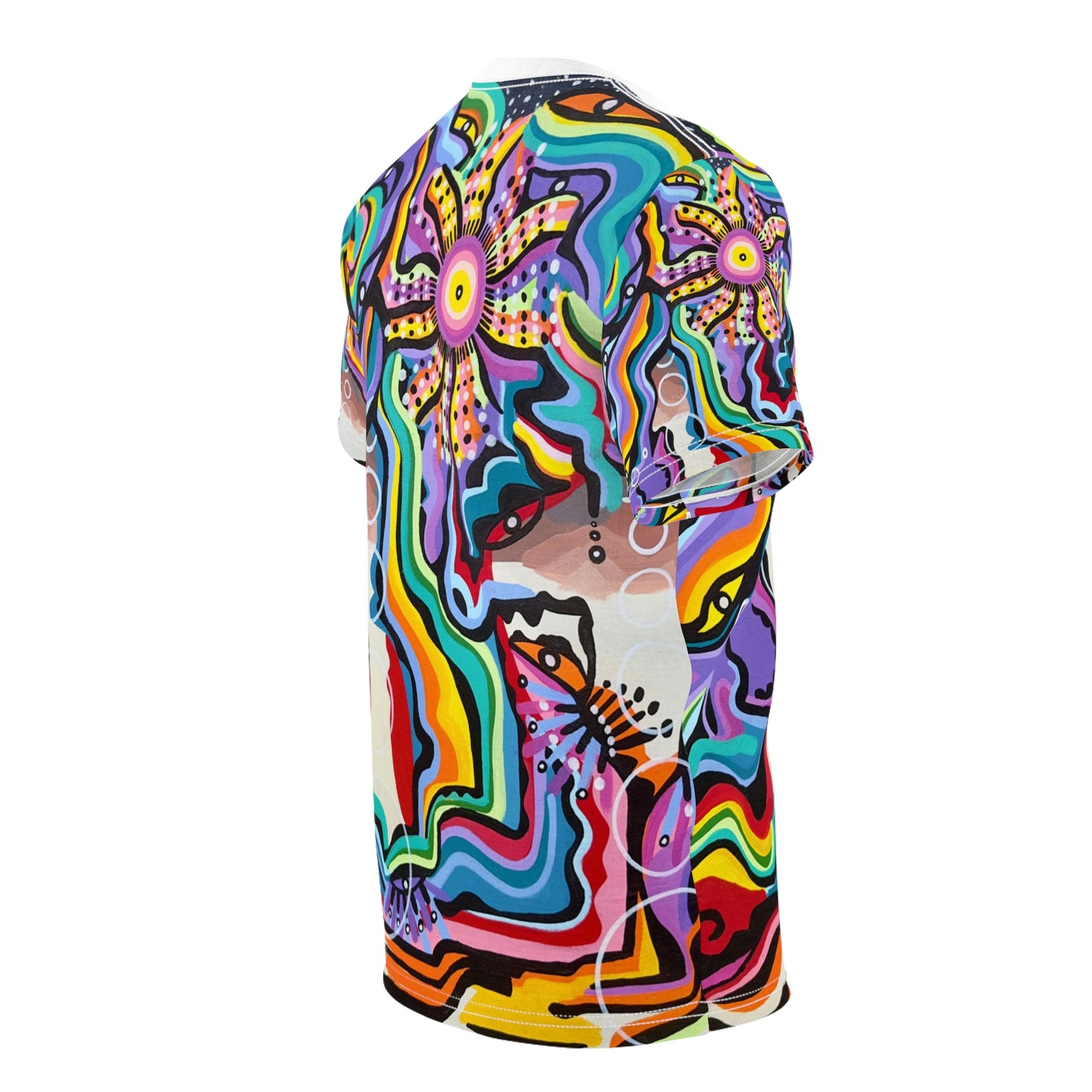 Black rock vision quest Unisex Cut & Sew Tee (AOP)