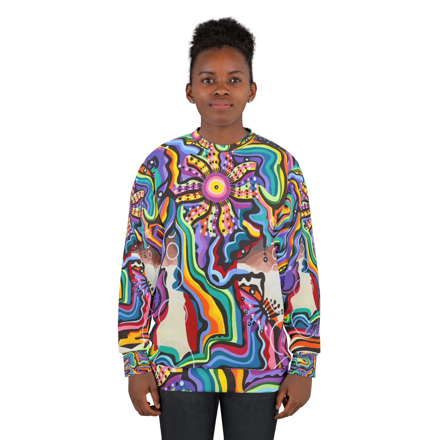 Black rock vision quest Unisex Sweatshirt (AOP)