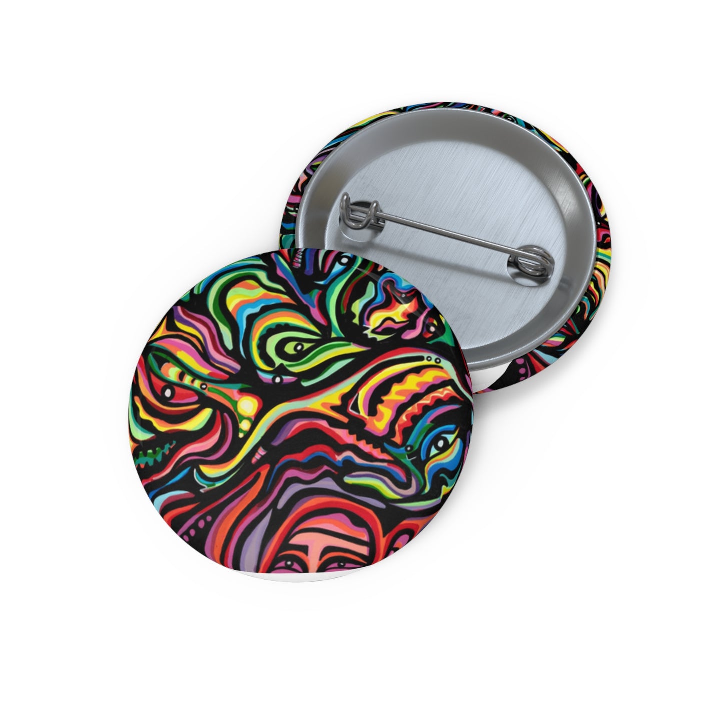Botones personalizados con el equinoccio de primavera