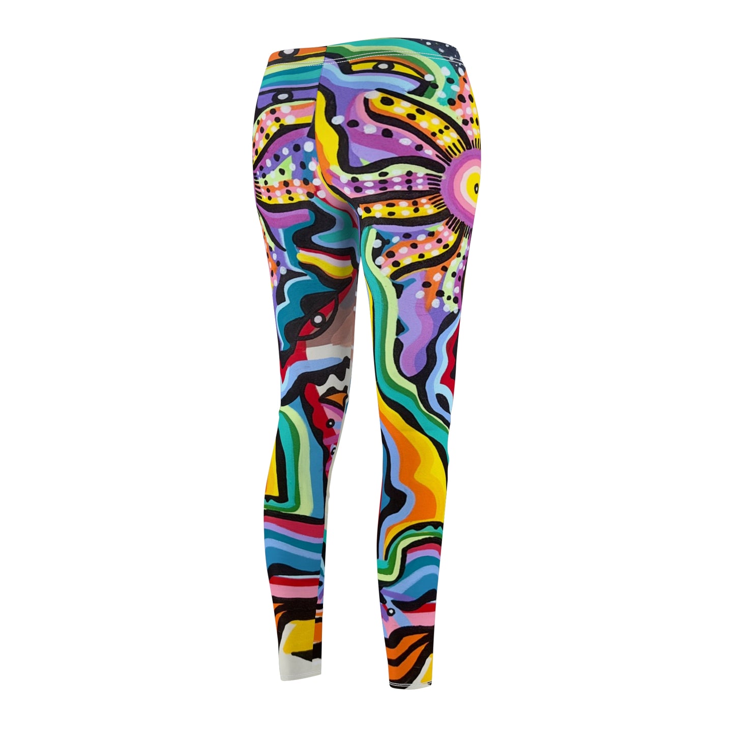 Black rock vision quest Women's Cut & Sew Casual Leggings (AOP)