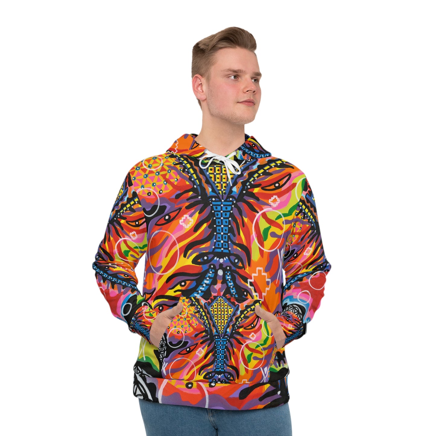Burning man 24 Men's Hoodie (AOP)