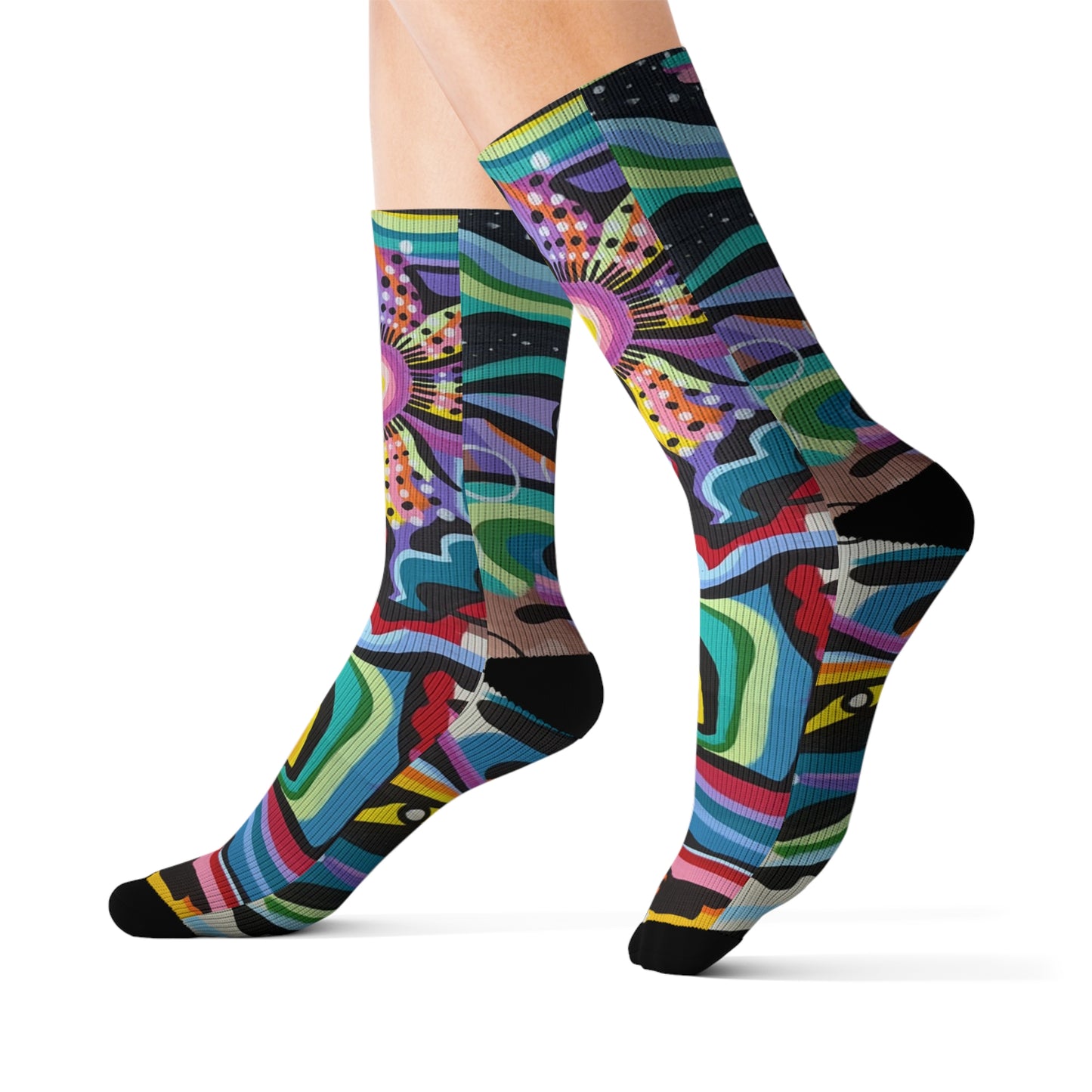 Black rock vision quest Sublimation Socks