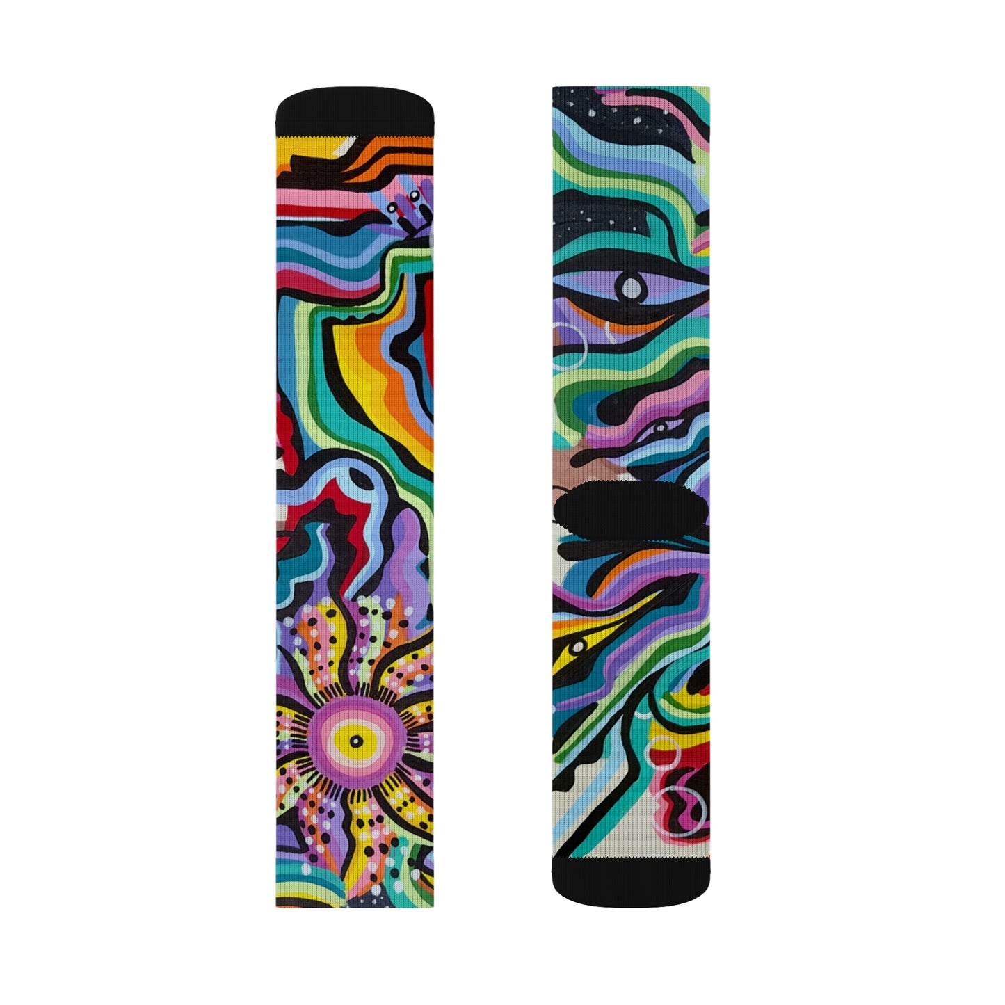 Black rock vision quest Sublimation Socks