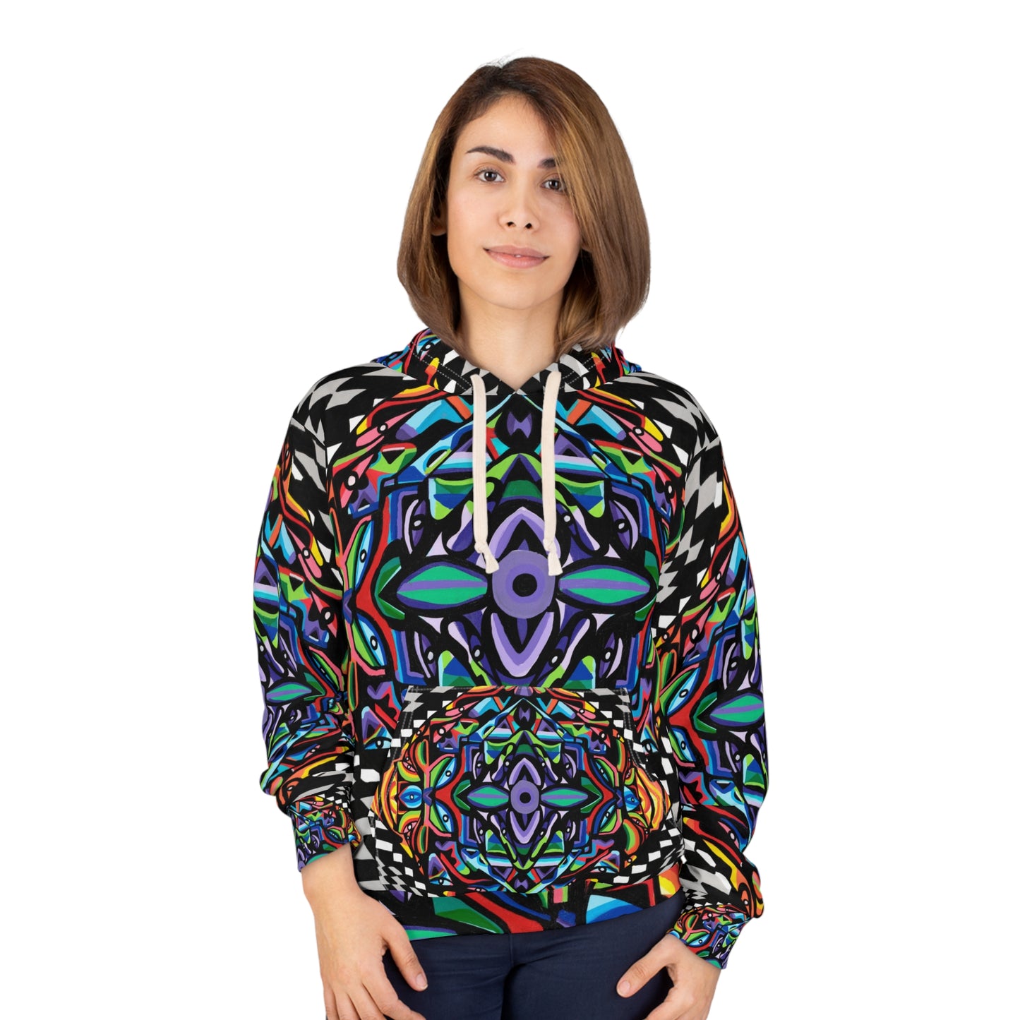 Iron vortex Unisex Pullover Hoodie (AOP)