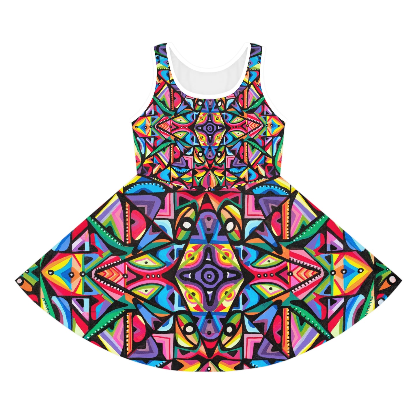 Spirit of growth Girls' Sleeveless Sundress (AOP)