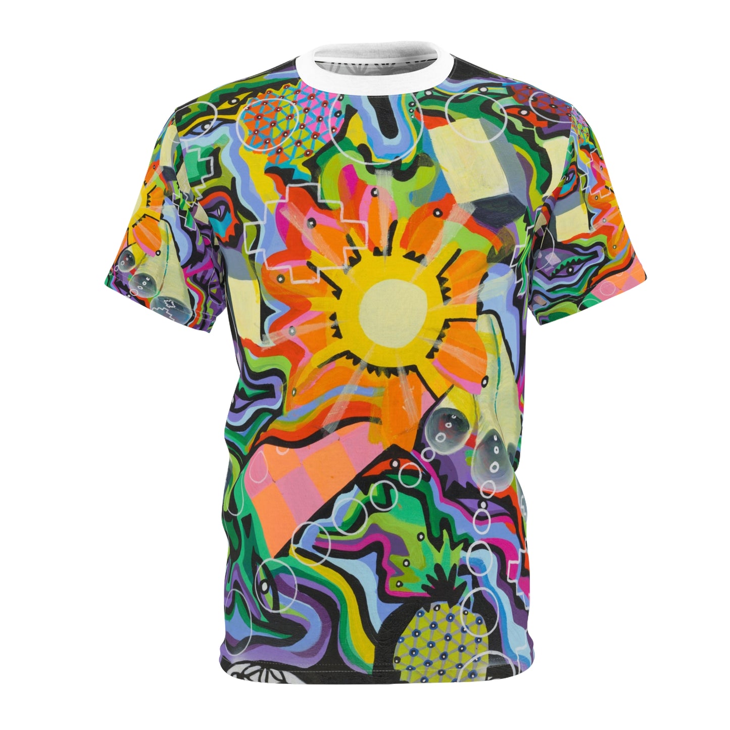 Chrysanthemum Unisex Cut & Sew Tee (AOP)