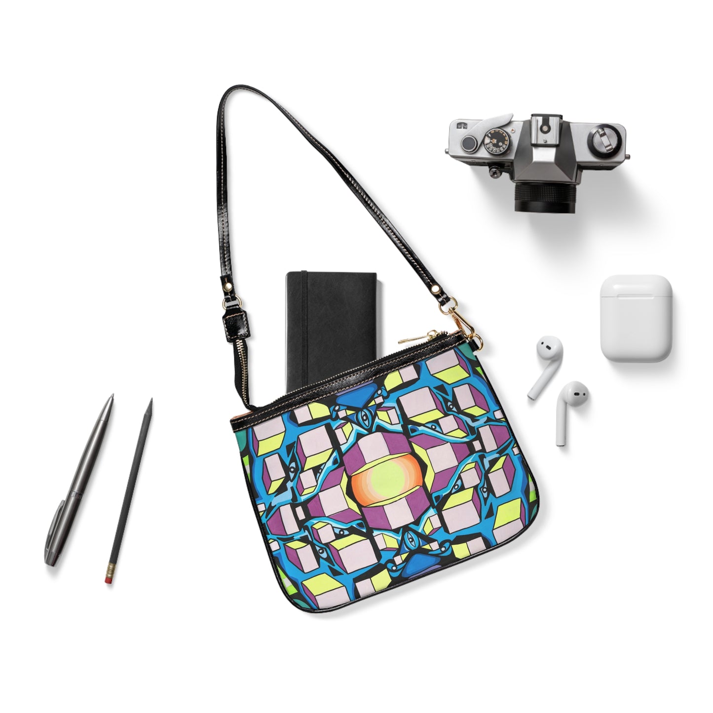 Bolso bandolera pequeño Squares