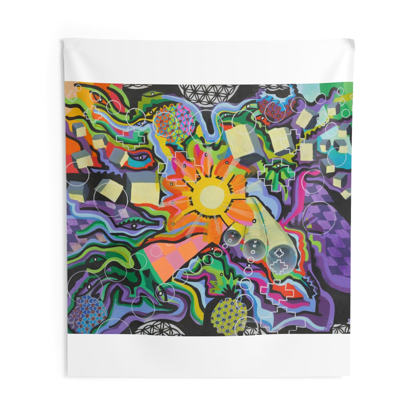 Chrysanthemum Indoor Wall Tapestries