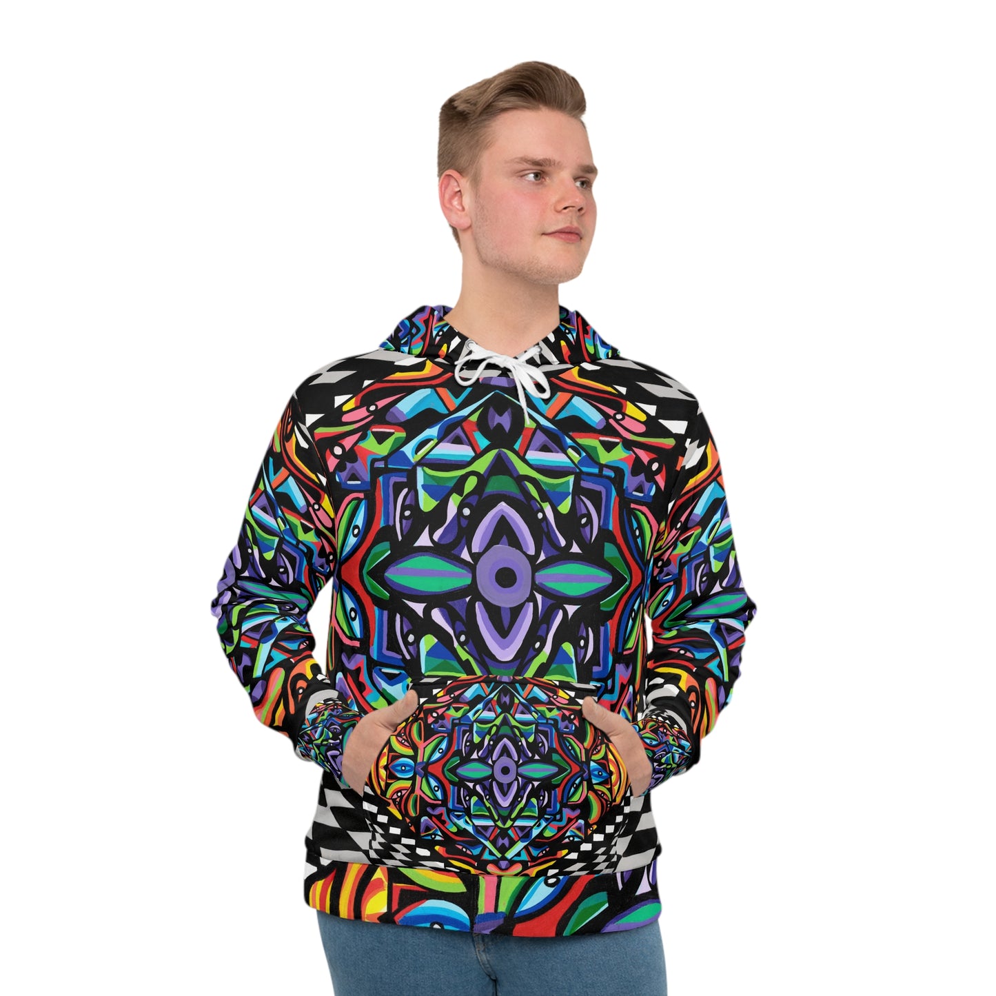 Iron vortex Men's Hoodie (AOP)