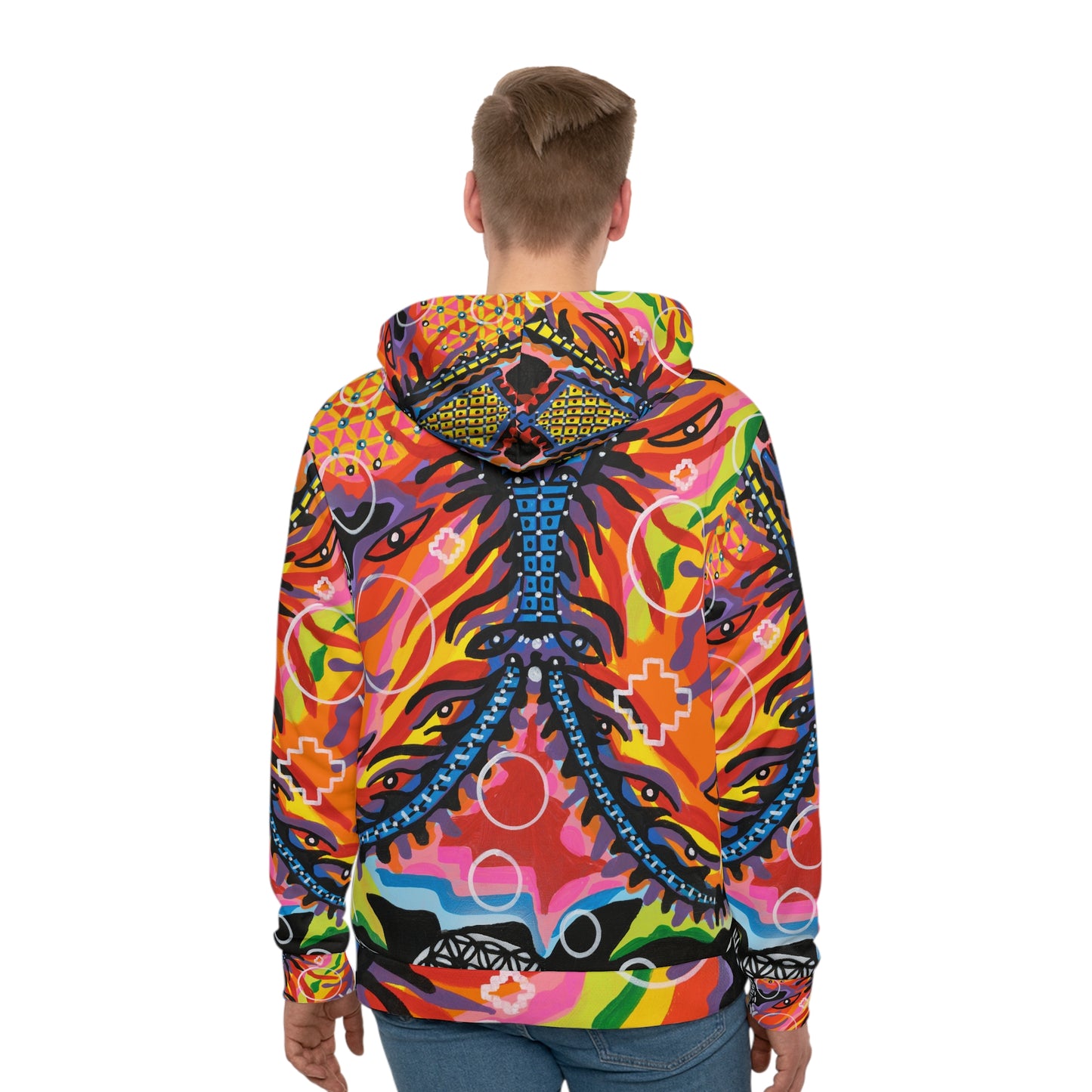 Burning man 24 Men's Hoodie (AOP)