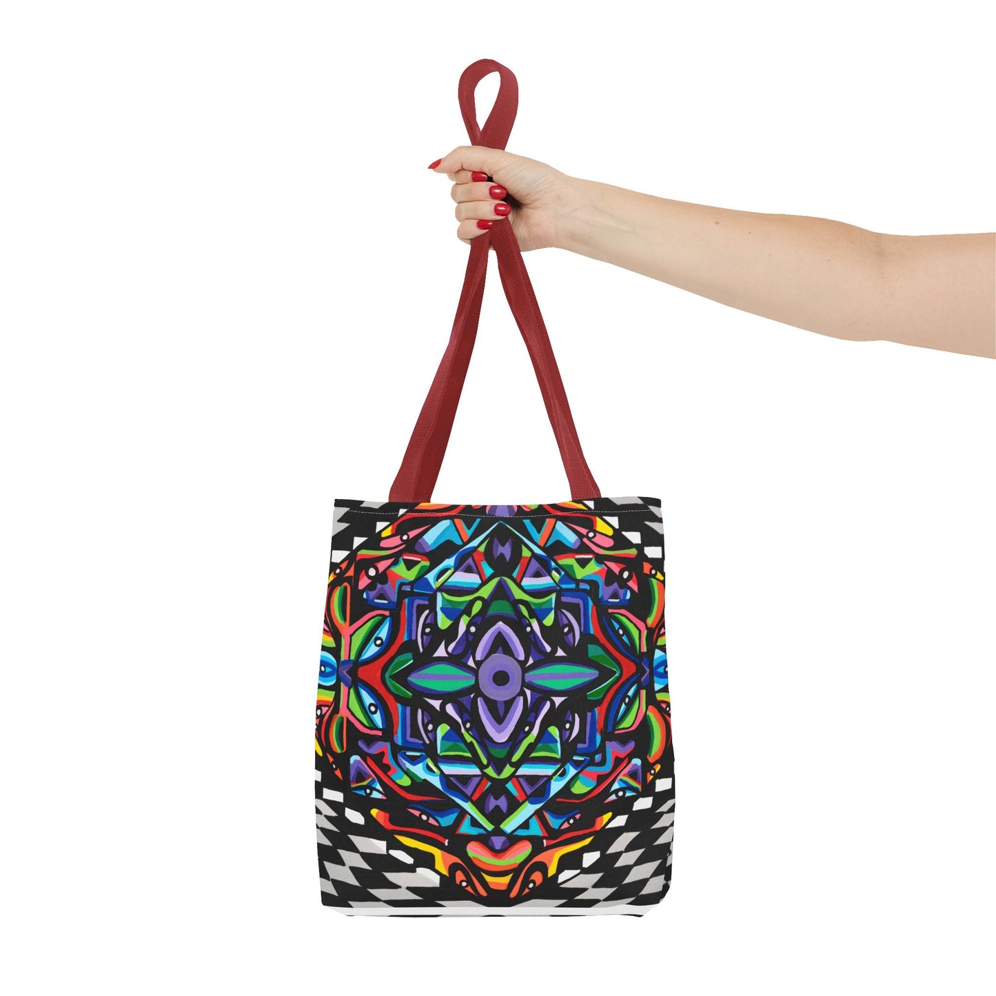 Bolsa de mano con vórtice de hierro (AOP)