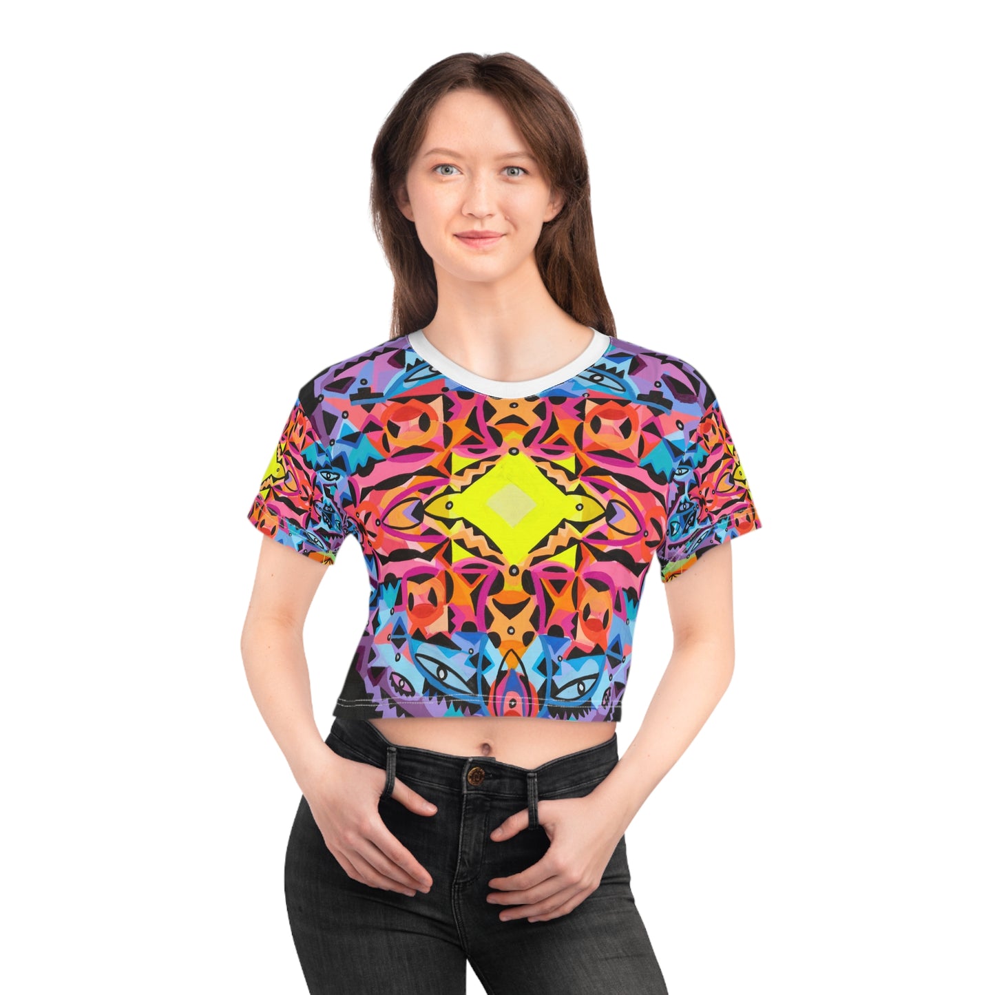 Dream portal Crop Tee (AOP)