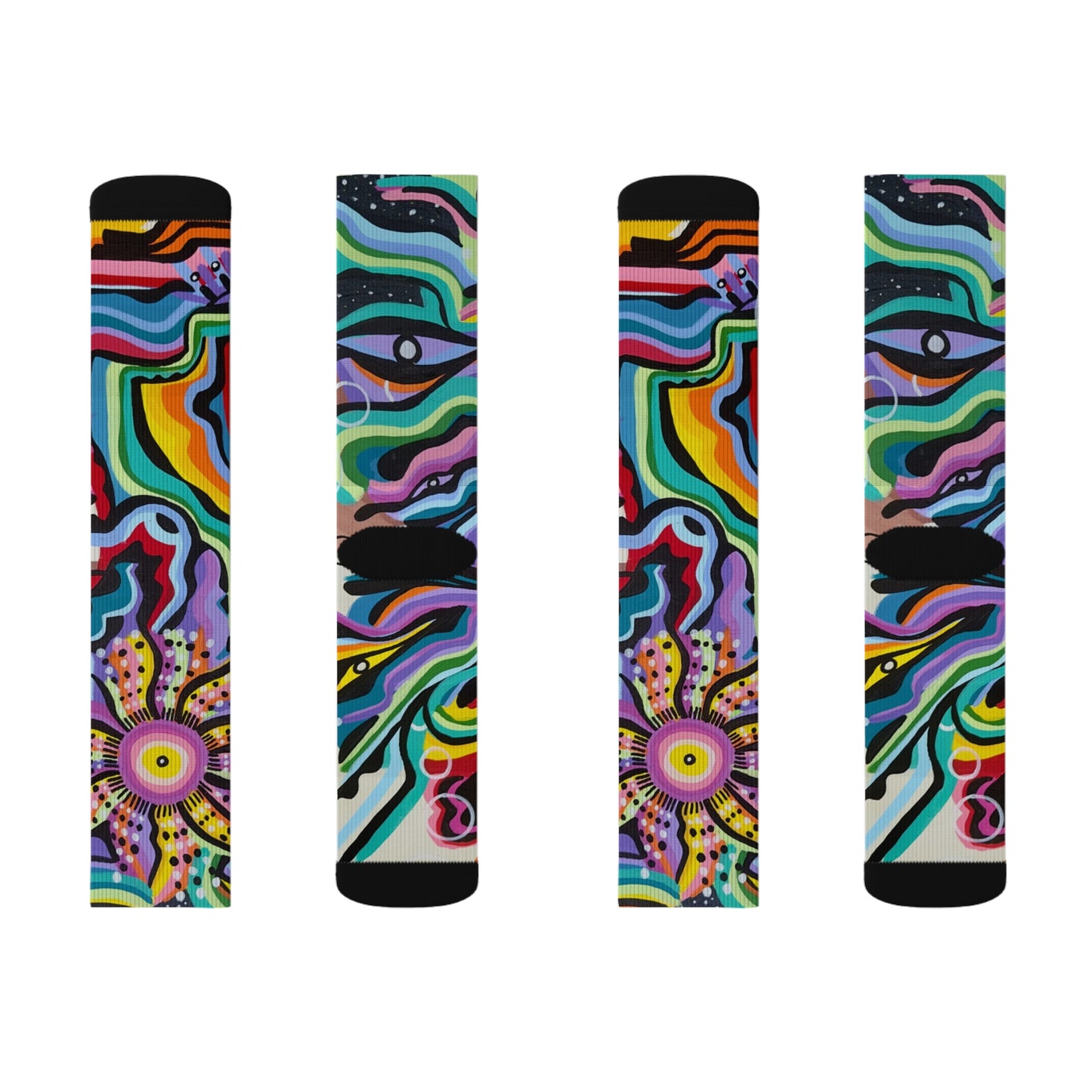 Black rock vision quest Sublimation Socks