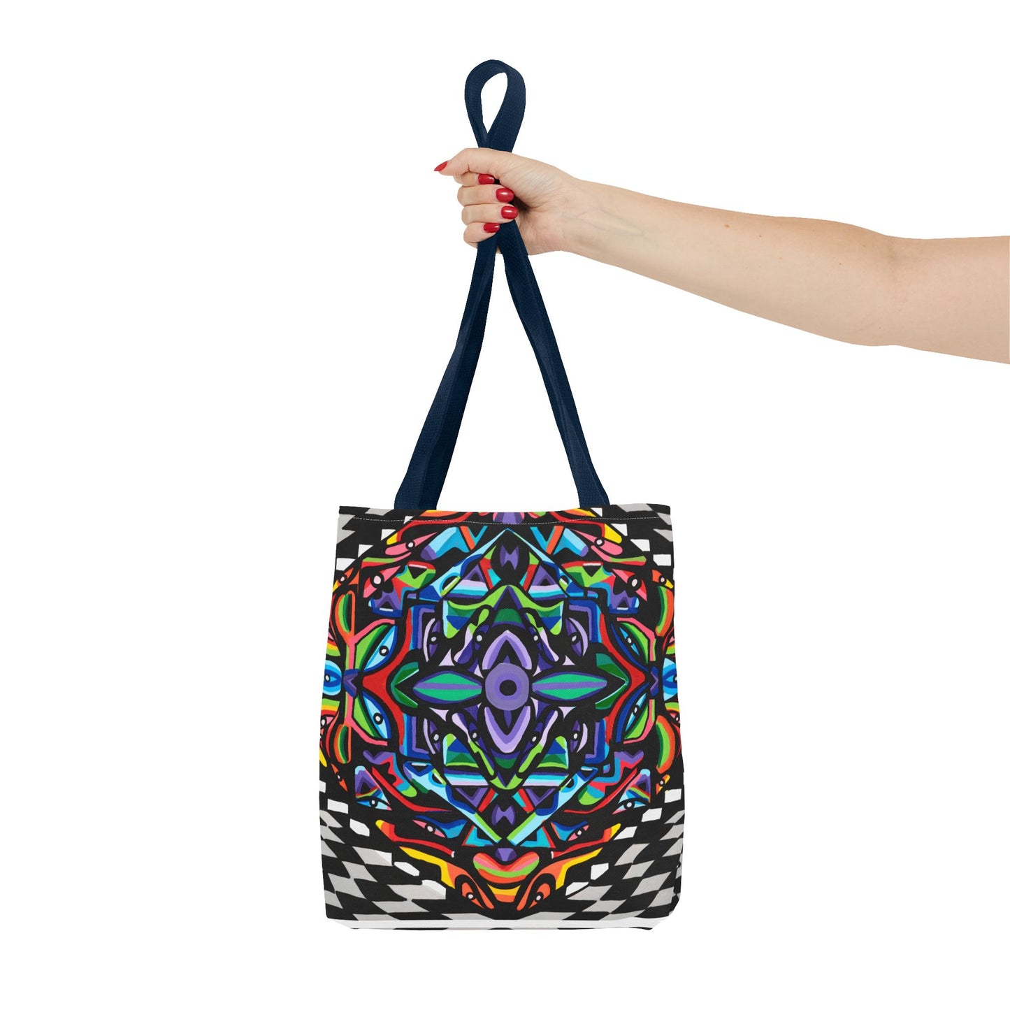 Bolsa de mano con vórtice de hierro (AOP)