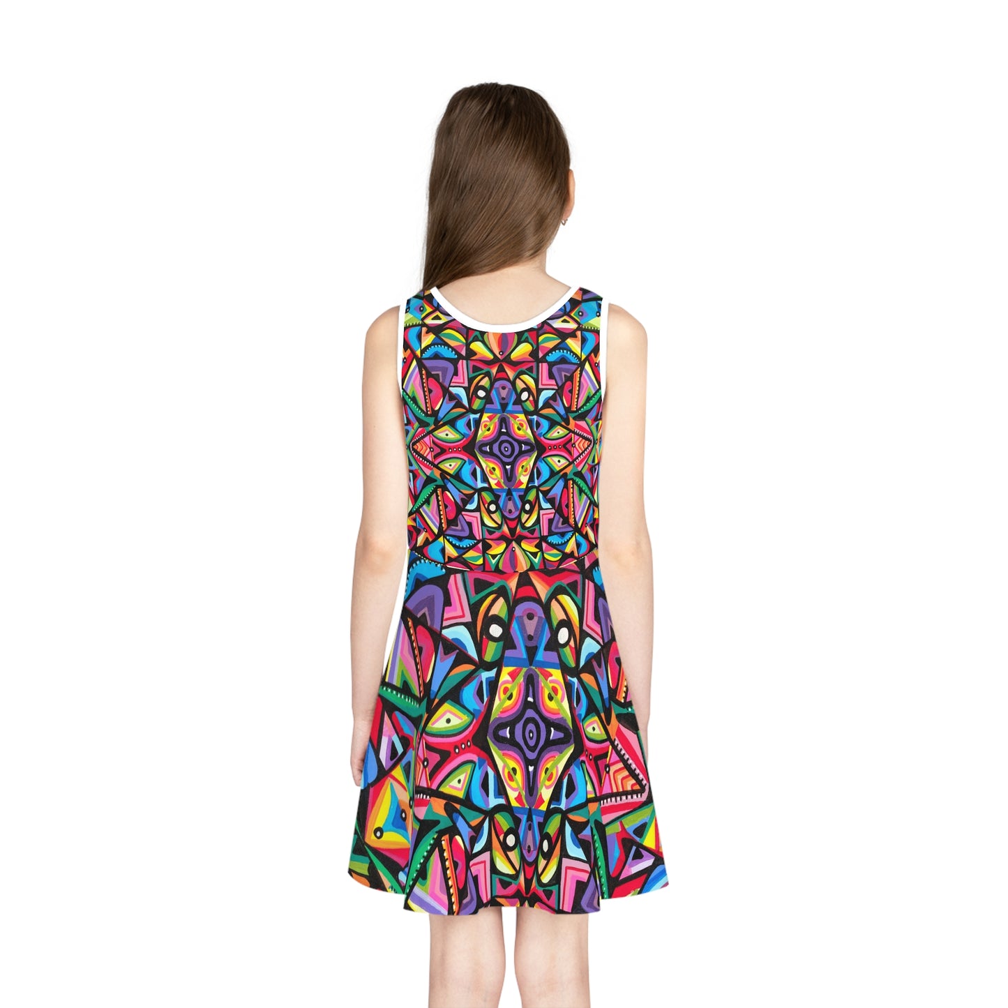 Spirit of growth Girls' Sleeveless Sundress (AOP)
