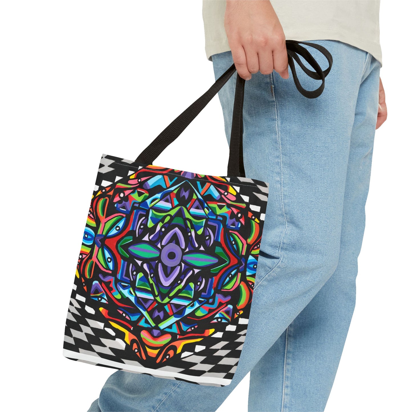 Bolsa de mano con vórtice de hierro (AOP)