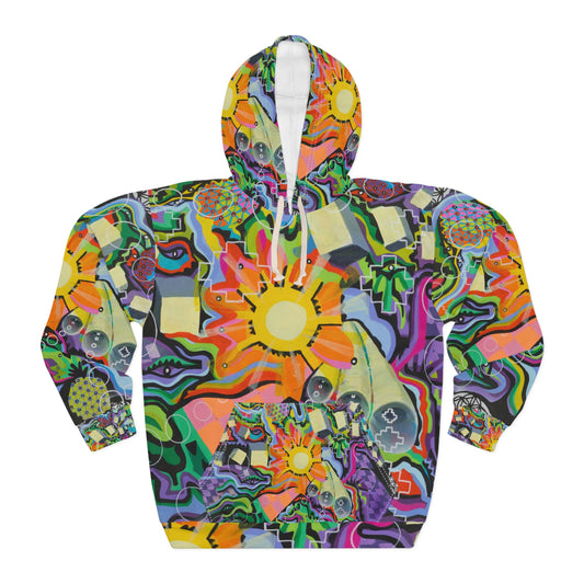 Chrysanthemum Unisex Pullover Hoodie (AOP)