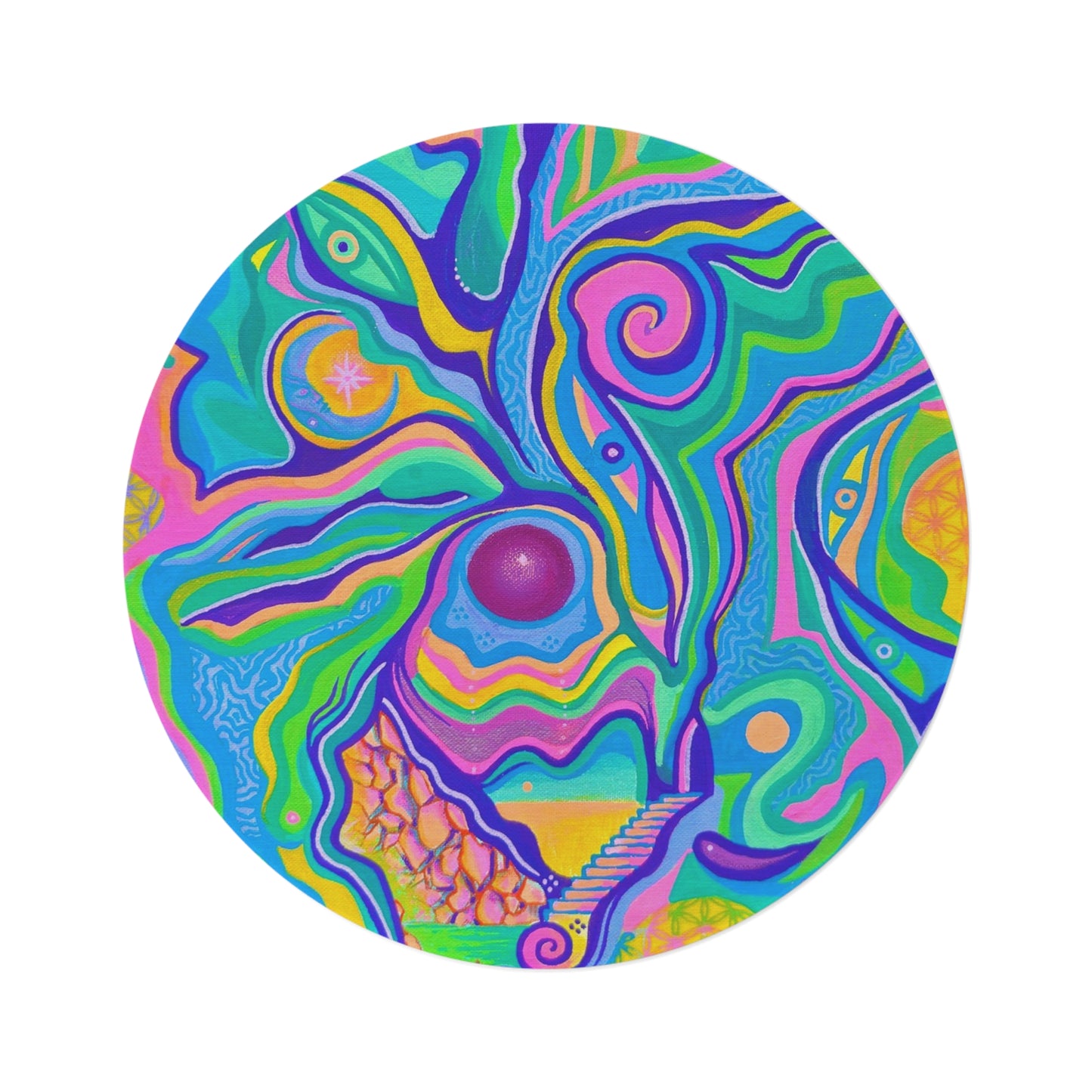 Lucky Charms Round Rug