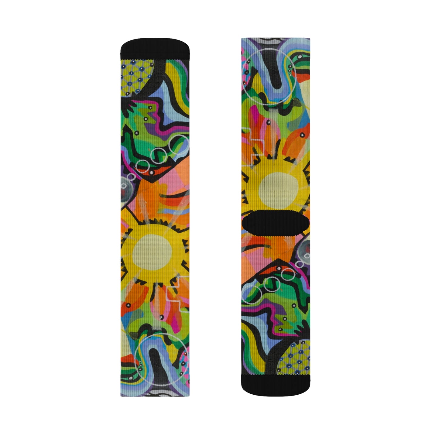 Chrysanthemum Sublimation Socks