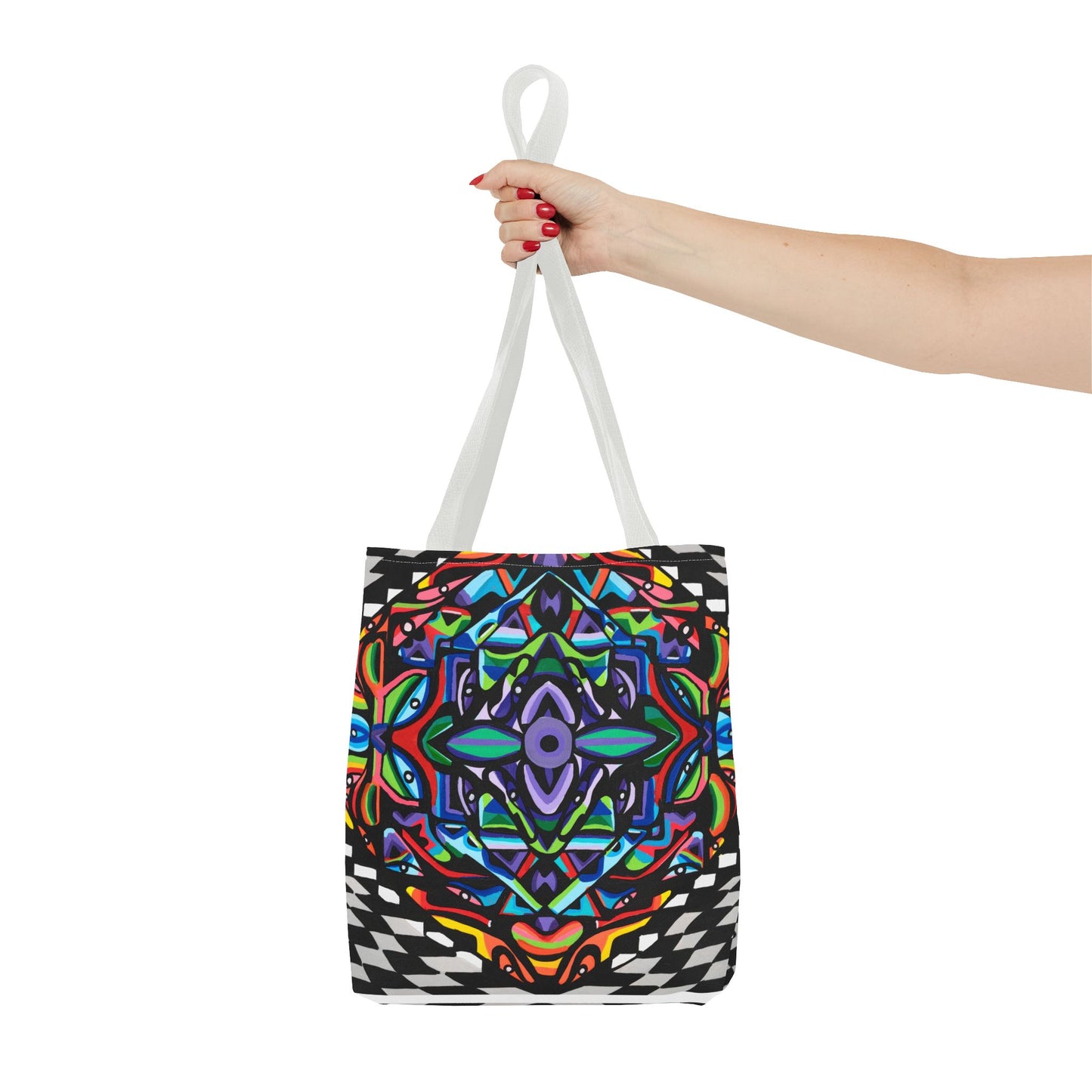 Bolsa de mano con vórtice de hierro (AOP)