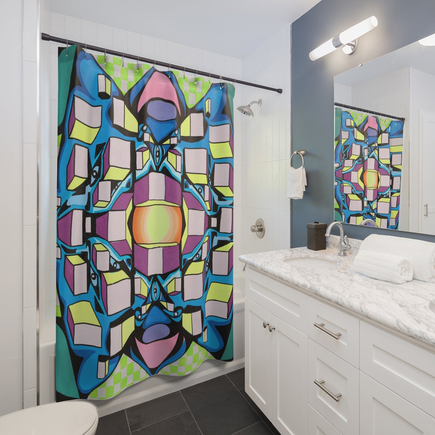 Squares (Shower Curtains)