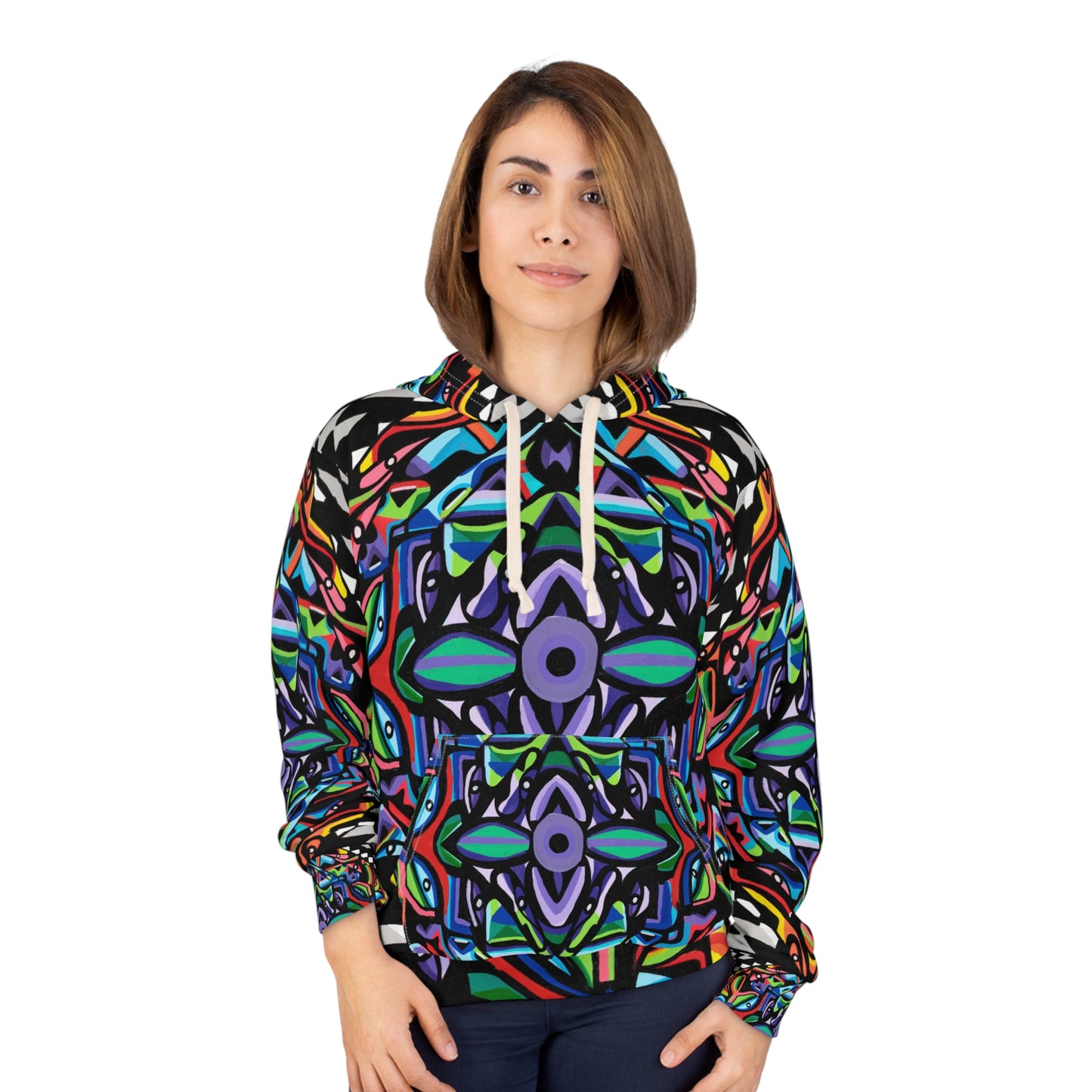 Iron vortex Unisex Pullover Hoodie (AOP)