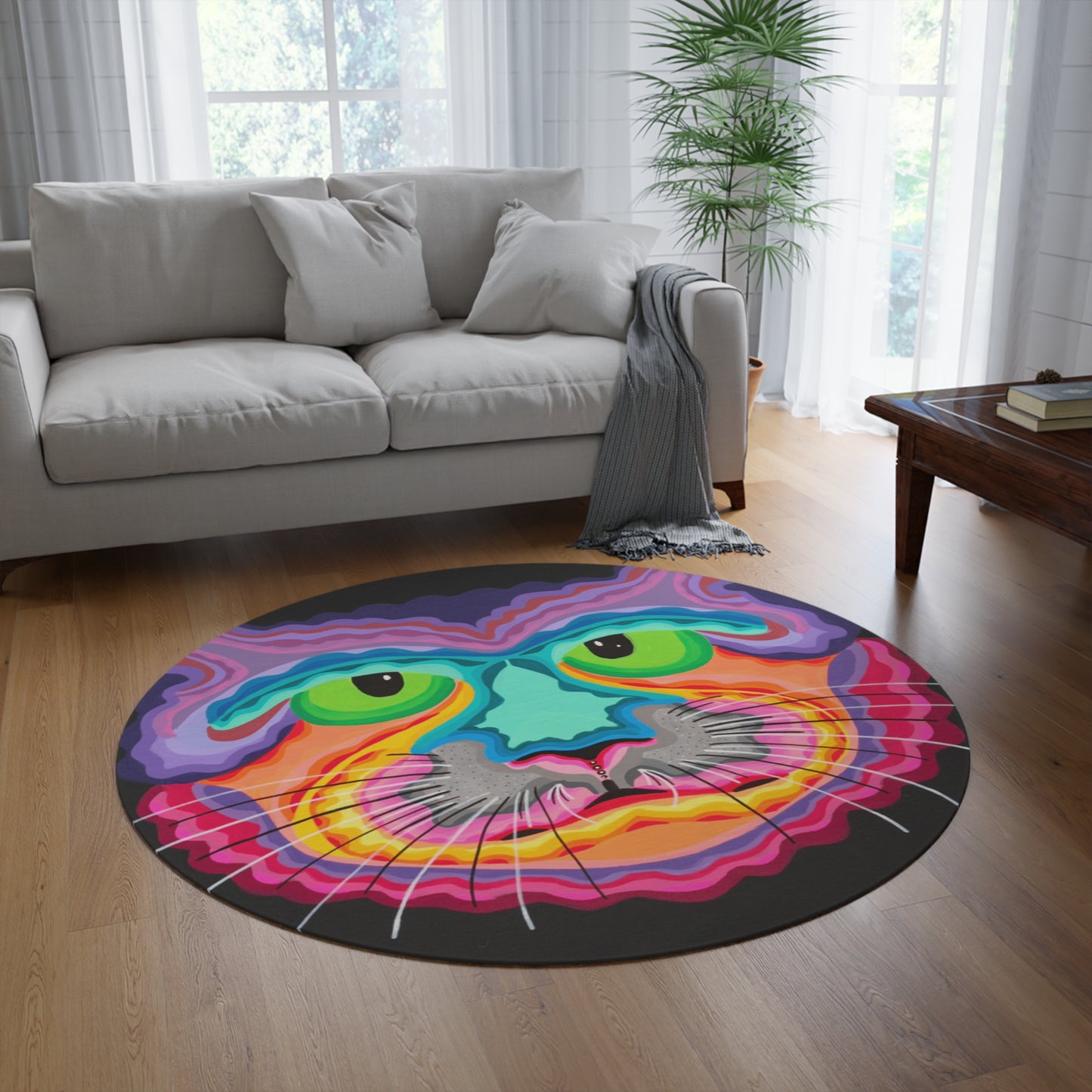 Tryptakitty (Round Rug)