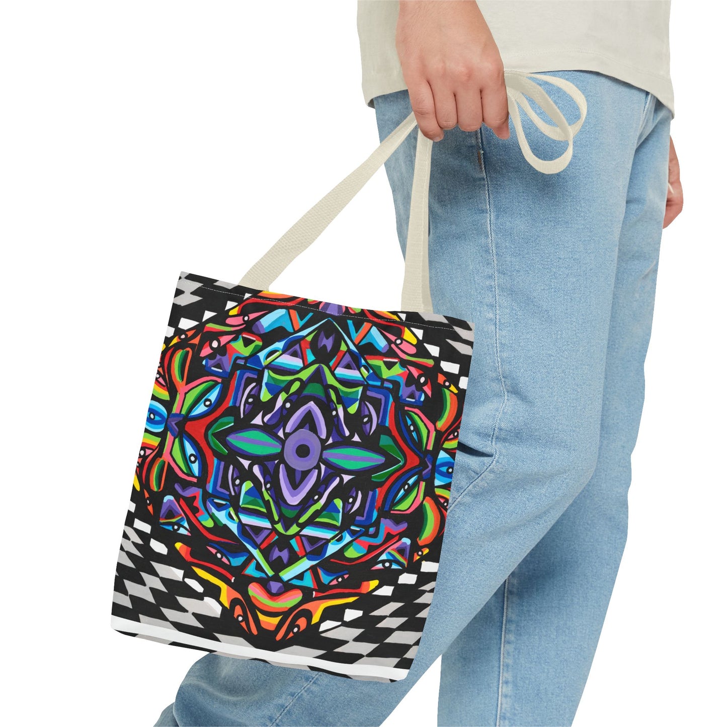 Bolsa de mano con vórtice de hierro (AOP)